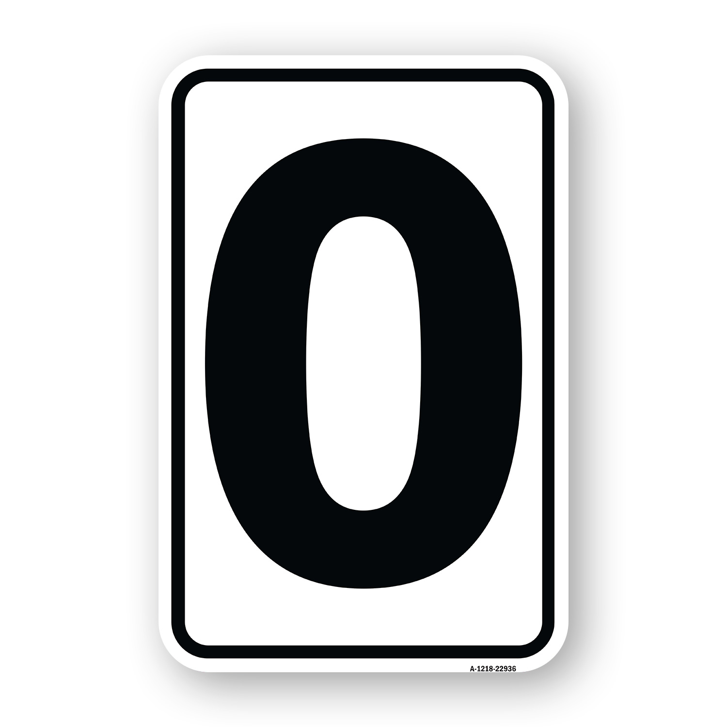 Sign with Letter O Heavy Gauge Aluminum Parking Sign Rust Proof - Picture 5 of 10