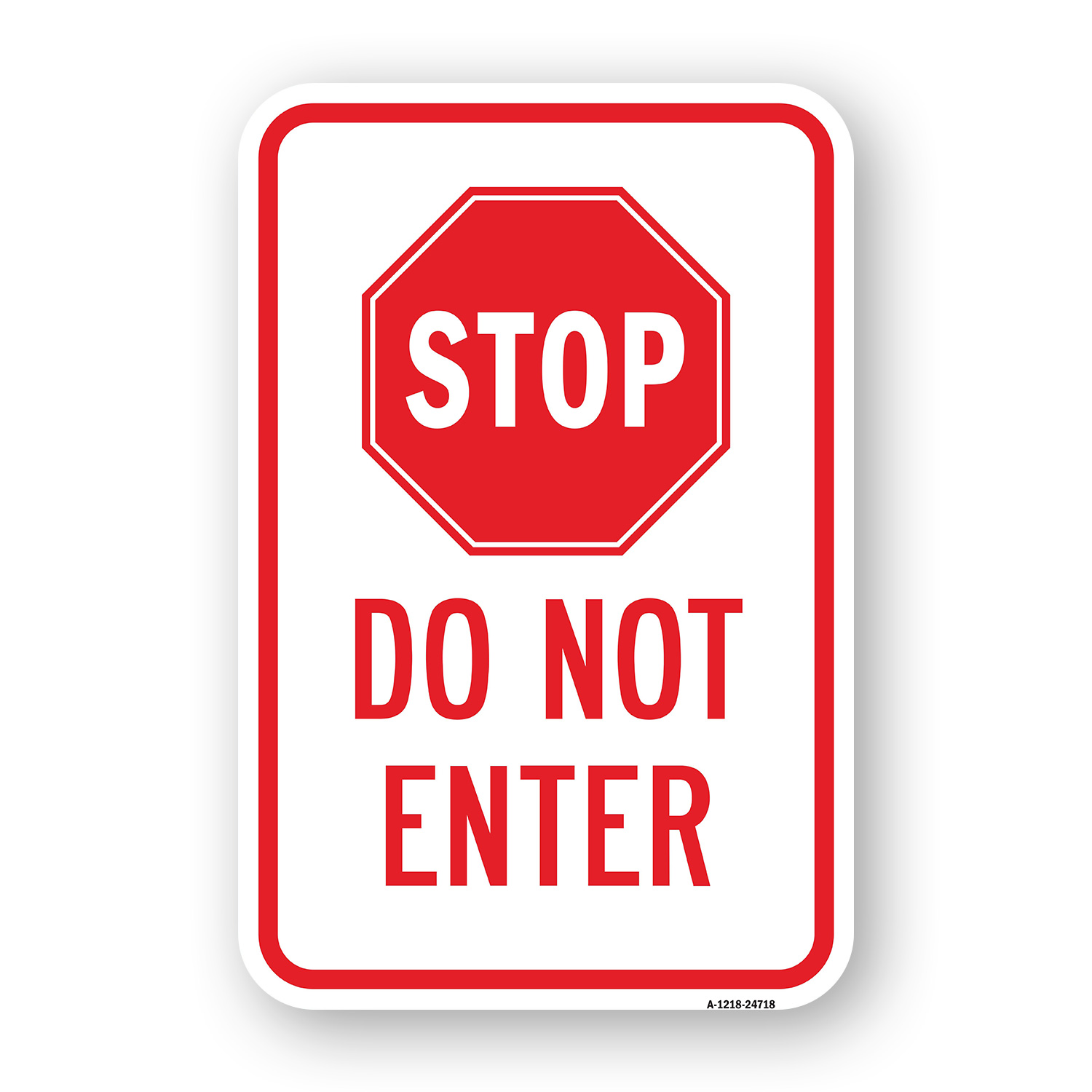 Stop Do Not Enter Heavy Gauge Aluminum Parking Sign Rust Proof - Picture 5 of 10