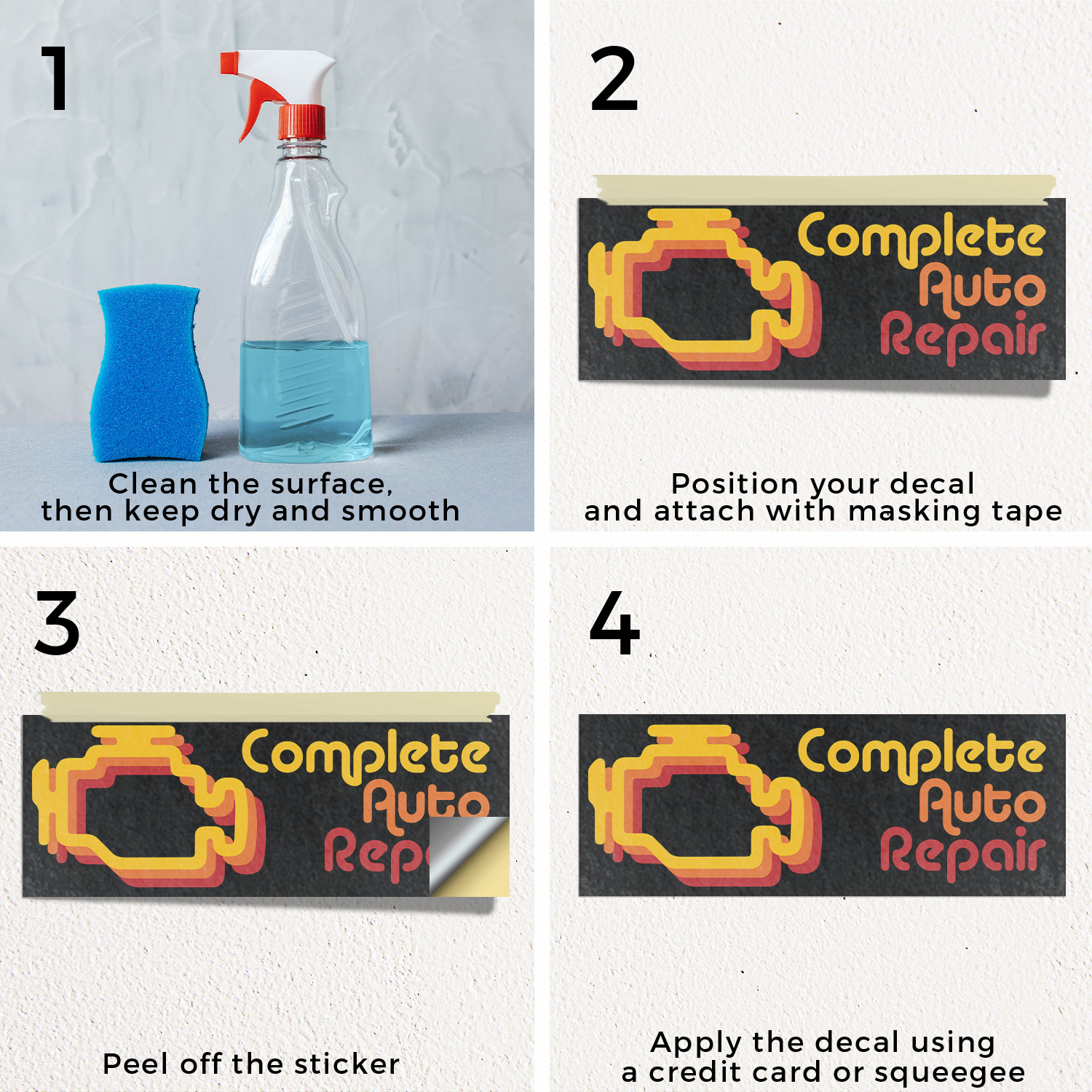 Calcomanía de vinilo completa para reparación de automóviles experto en diagnóstico de mantenimiento de vehículos - Imagen 11 de 99