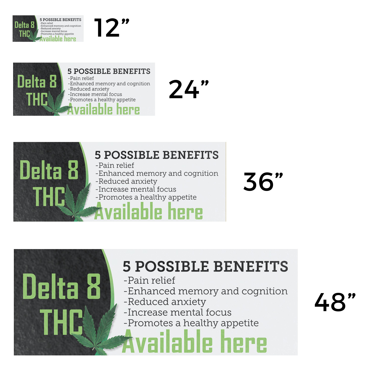 Delta 8 THC Available Here Vinyl Decal Herbal Wellness CBD Shops Customer - Picture 9 of 99