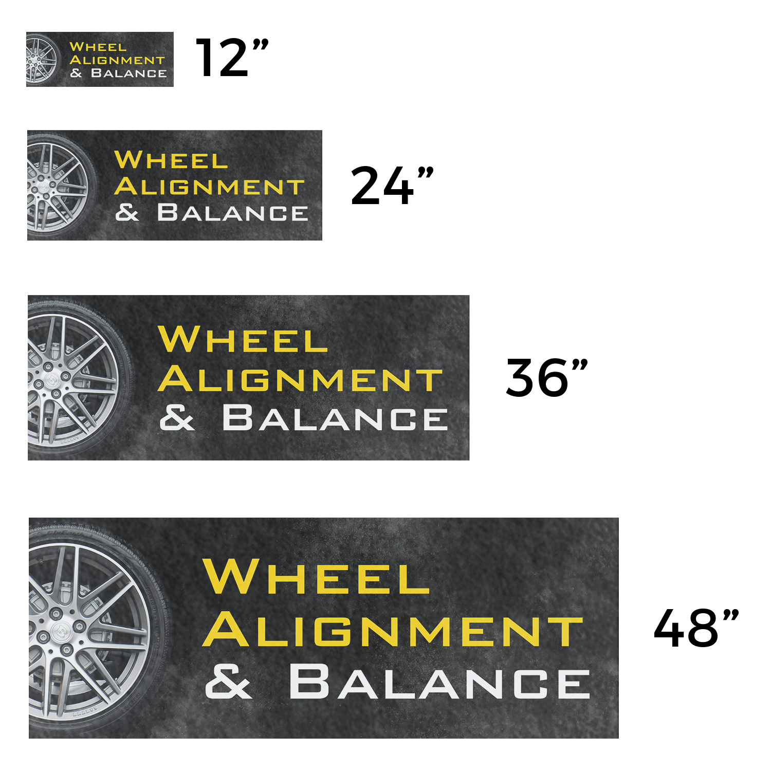 Wheel Alignment & Balancing Vinyl Decal Professional Auto Services Affordable - Picture 9 of 99