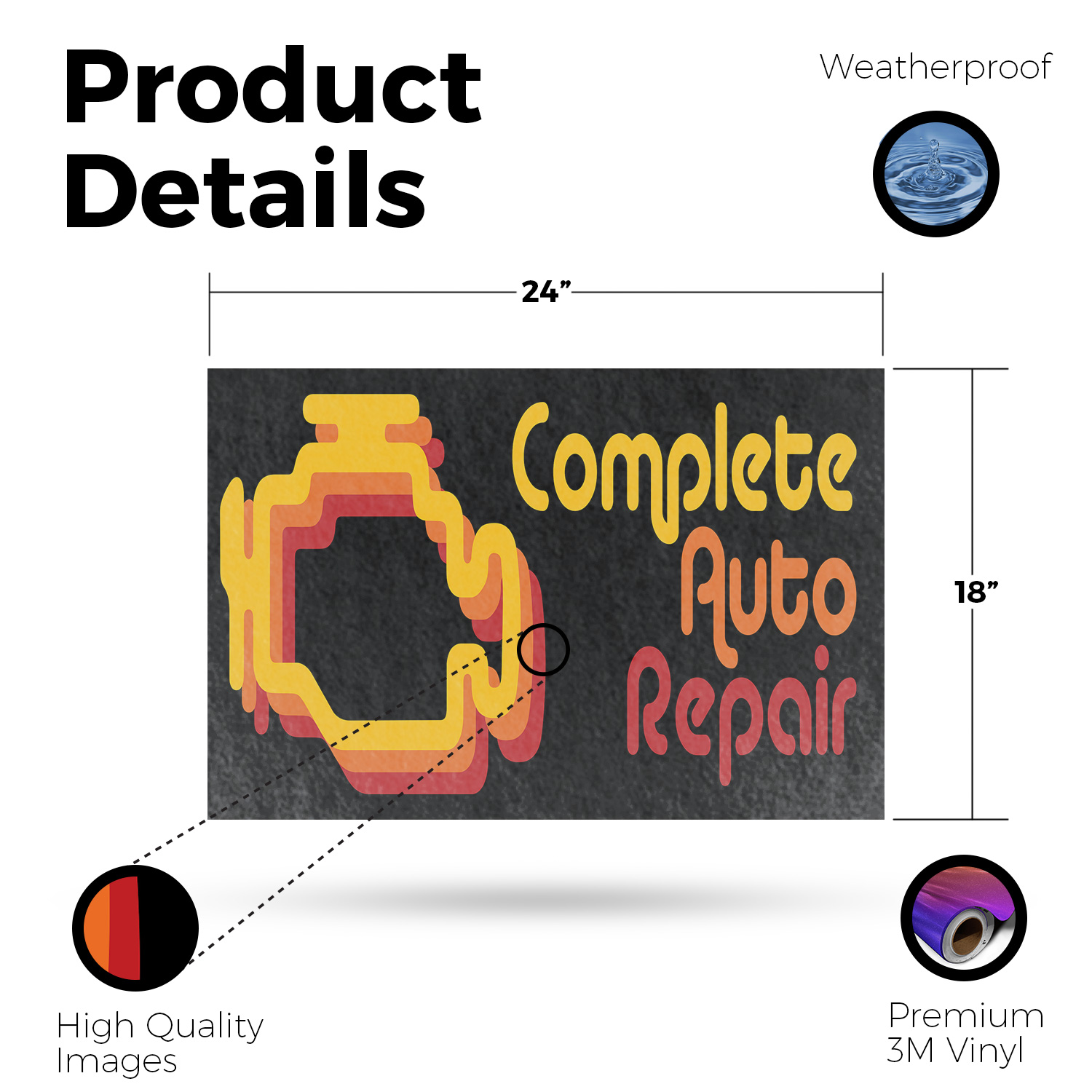 Calcomanía de vinilo completa para reparación de automóviles experto en diagnóstico de mantenimiento de vehículos - Imagen 14 de 99
