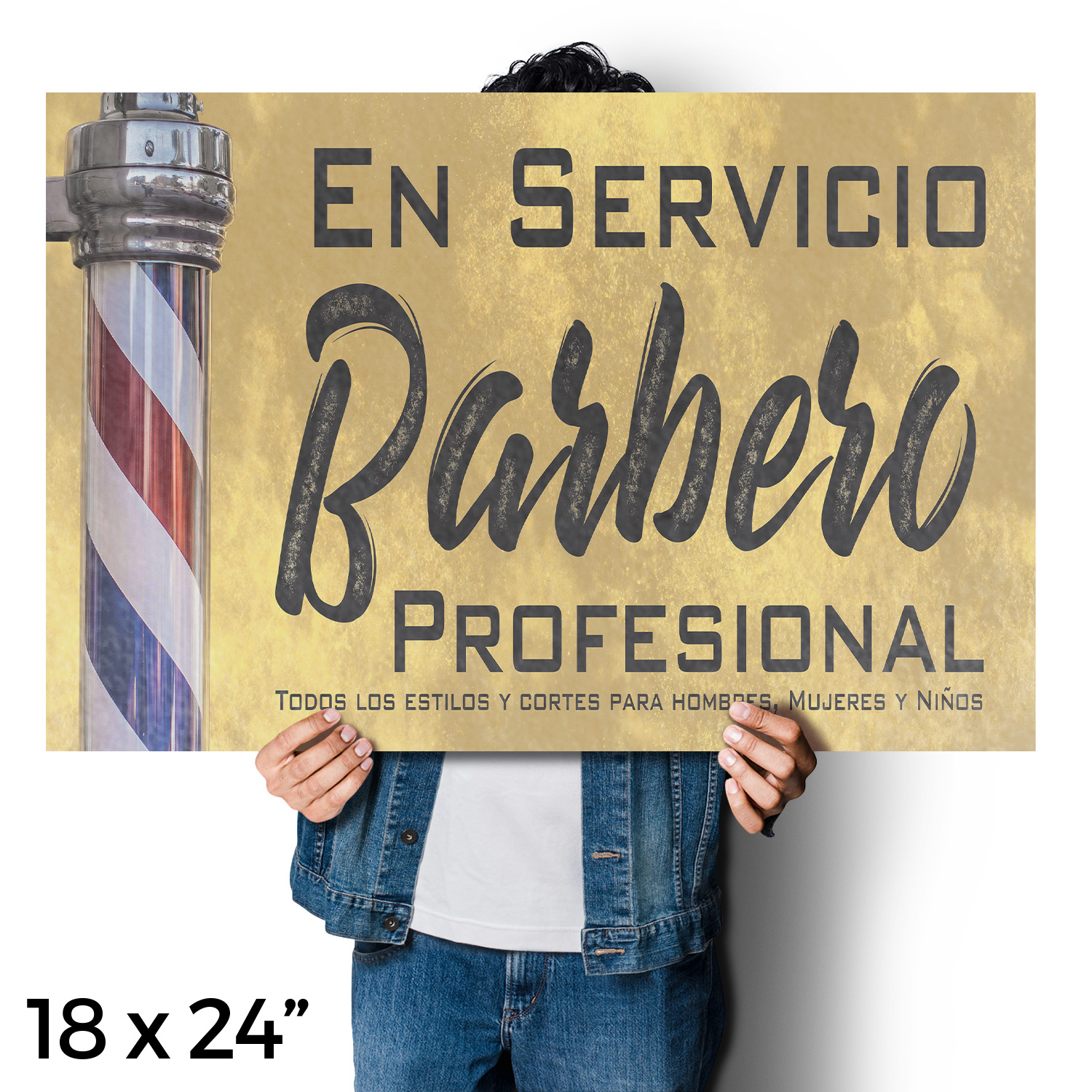 En Servicio Barbero Calcomanía Vinilo Profesional Barbero Español Barbero Letrero Acicalamiento - Imagen 16 de 99