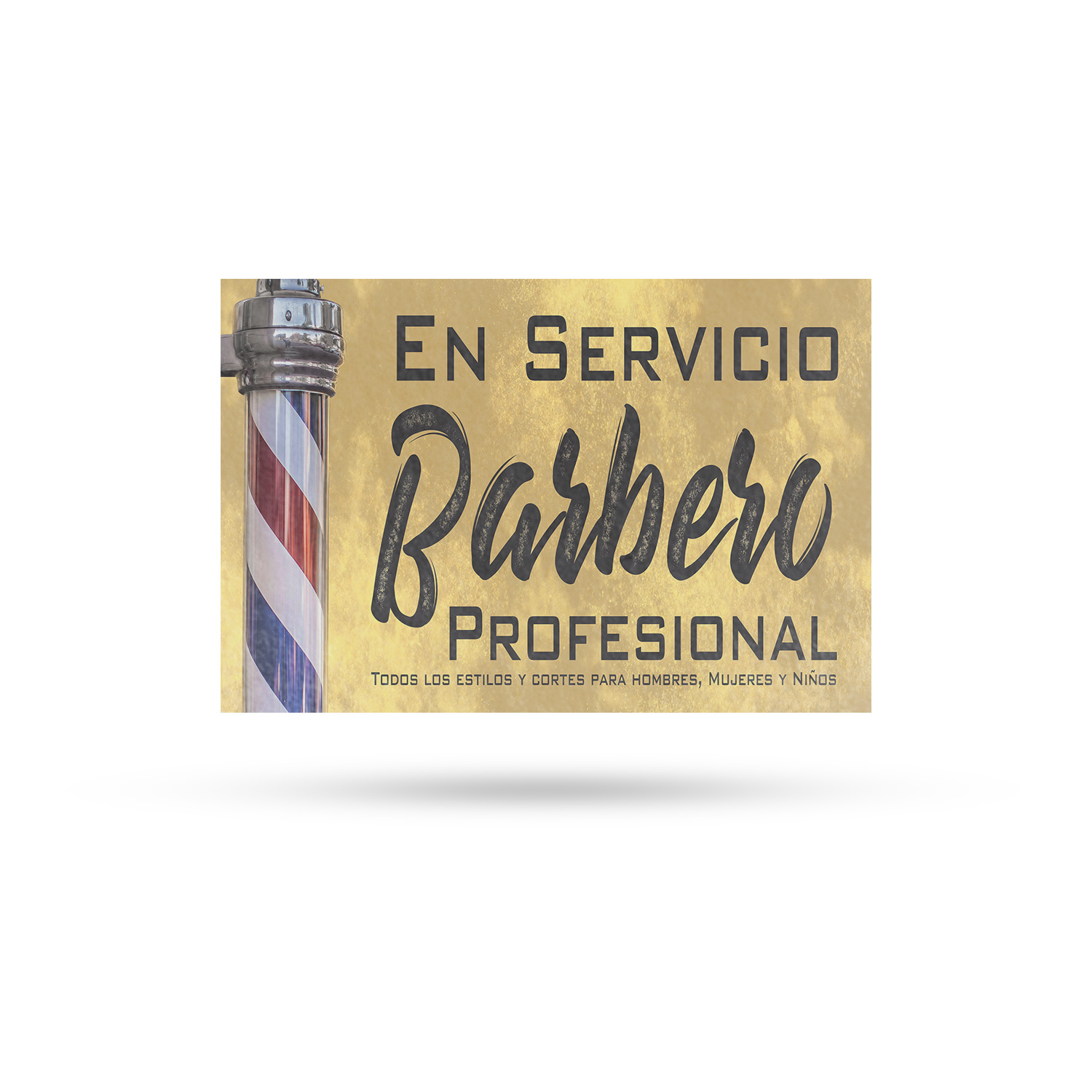 En Servicio Barbero Calcomanía Vinilo Profesional Barbero Español Barbero Letrero Acicalamiento - Imagen 2 de 99