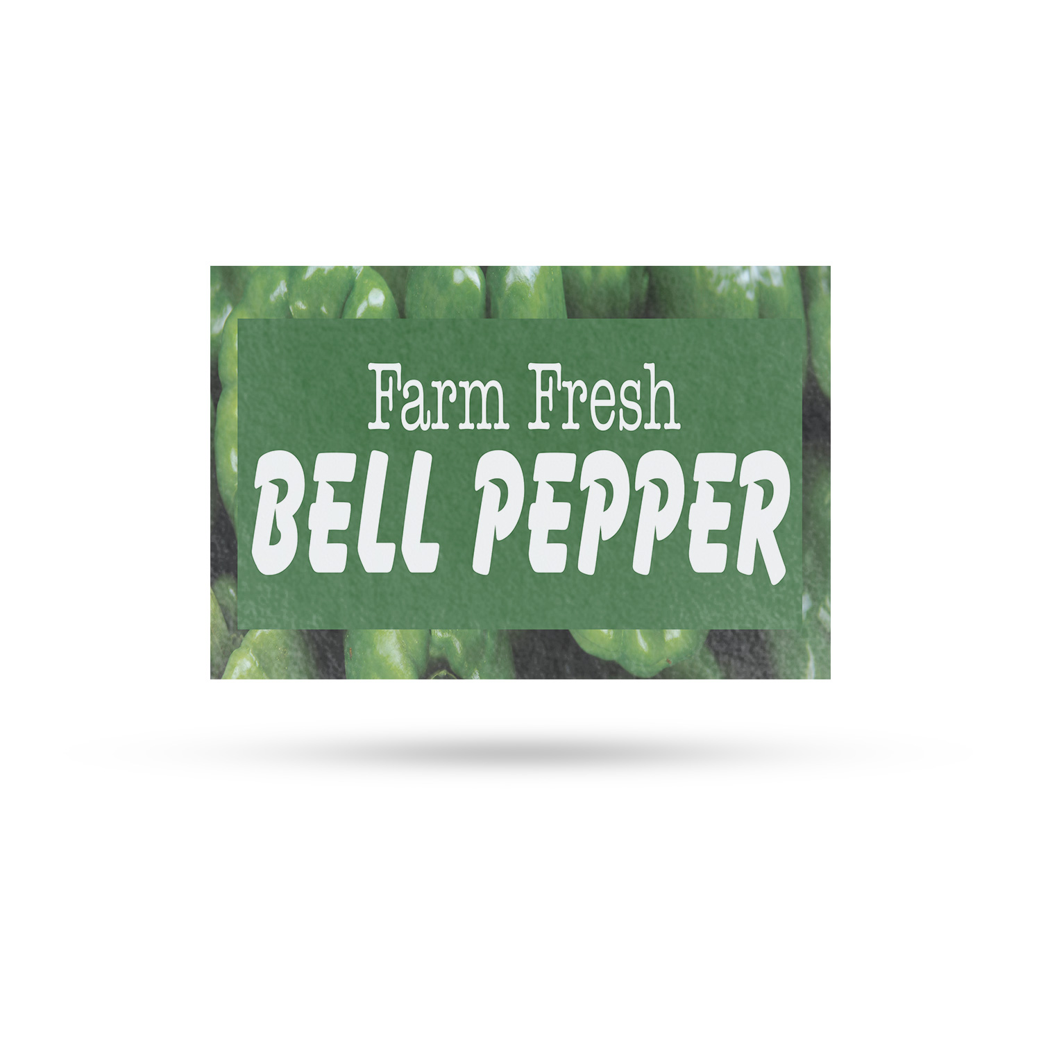 Farm Fresh Bell Pepper Vinyl Decal Fresh Vegetables Grocery Stalls Seasonal