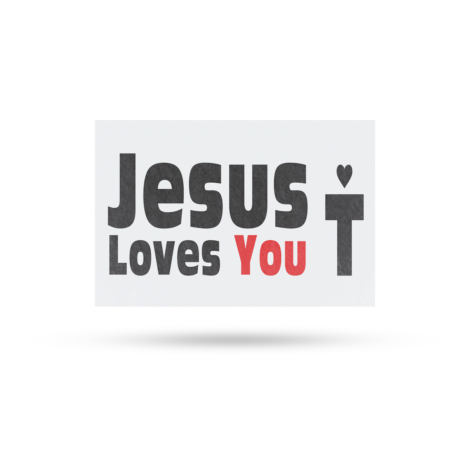 Jesus Loves You Vinyl Decal Christian Faith Inspirational Message Eye-Catching