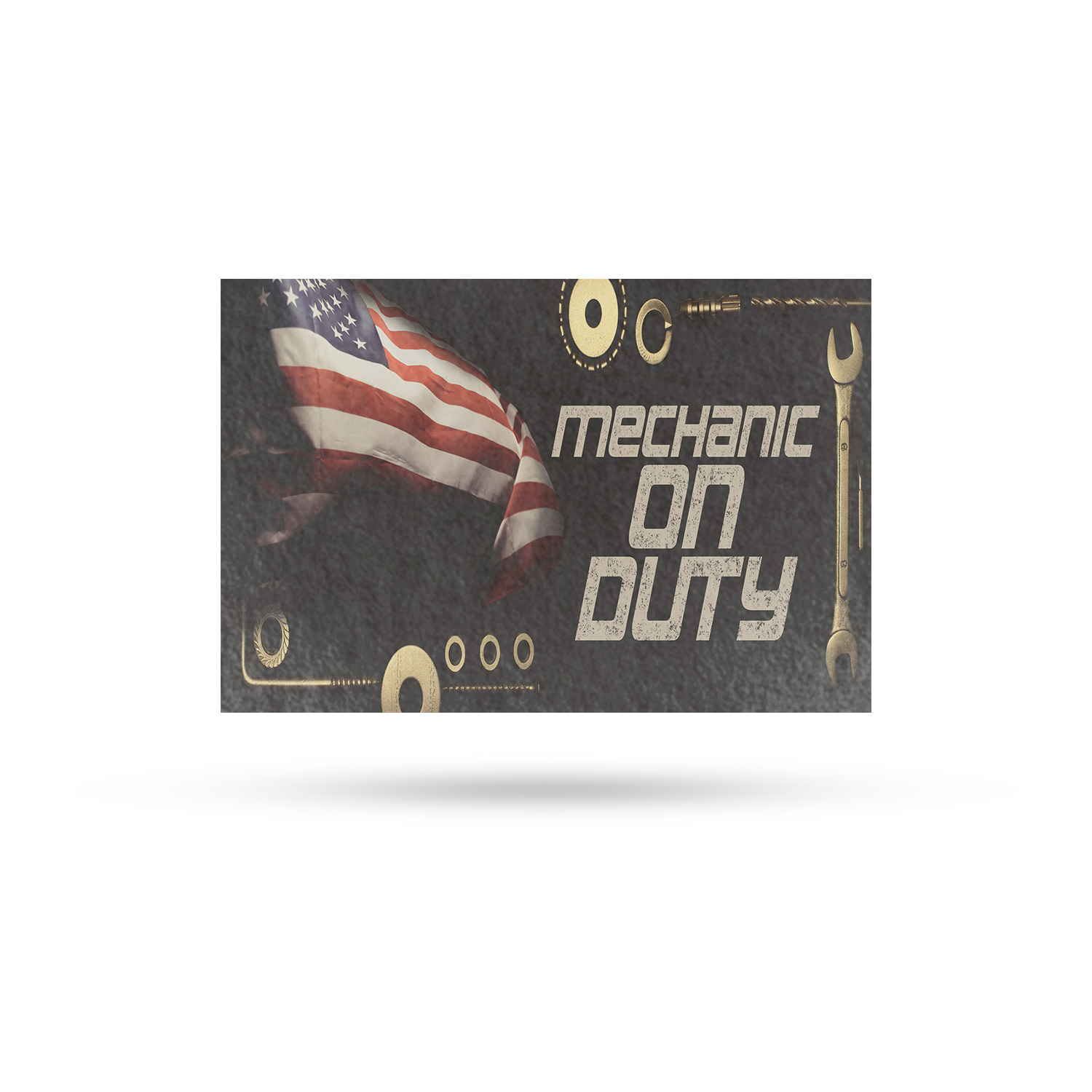 Mechanic On Duty Vinyl Decal Professional Auto Repairs Reliable Services