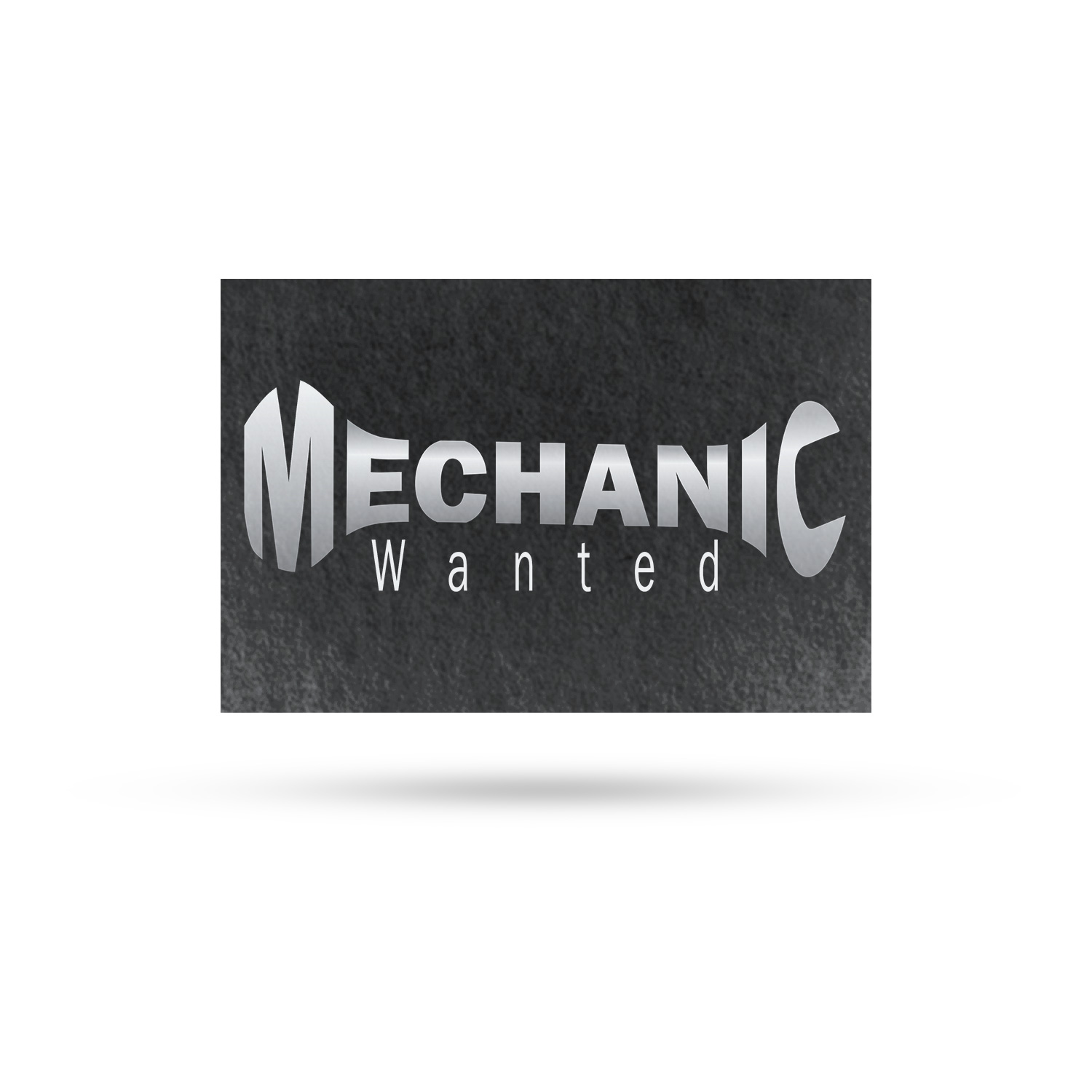 Mechanic Wanted Vinyl Decal Hiring Notice Professional Auto Shops Bold Display