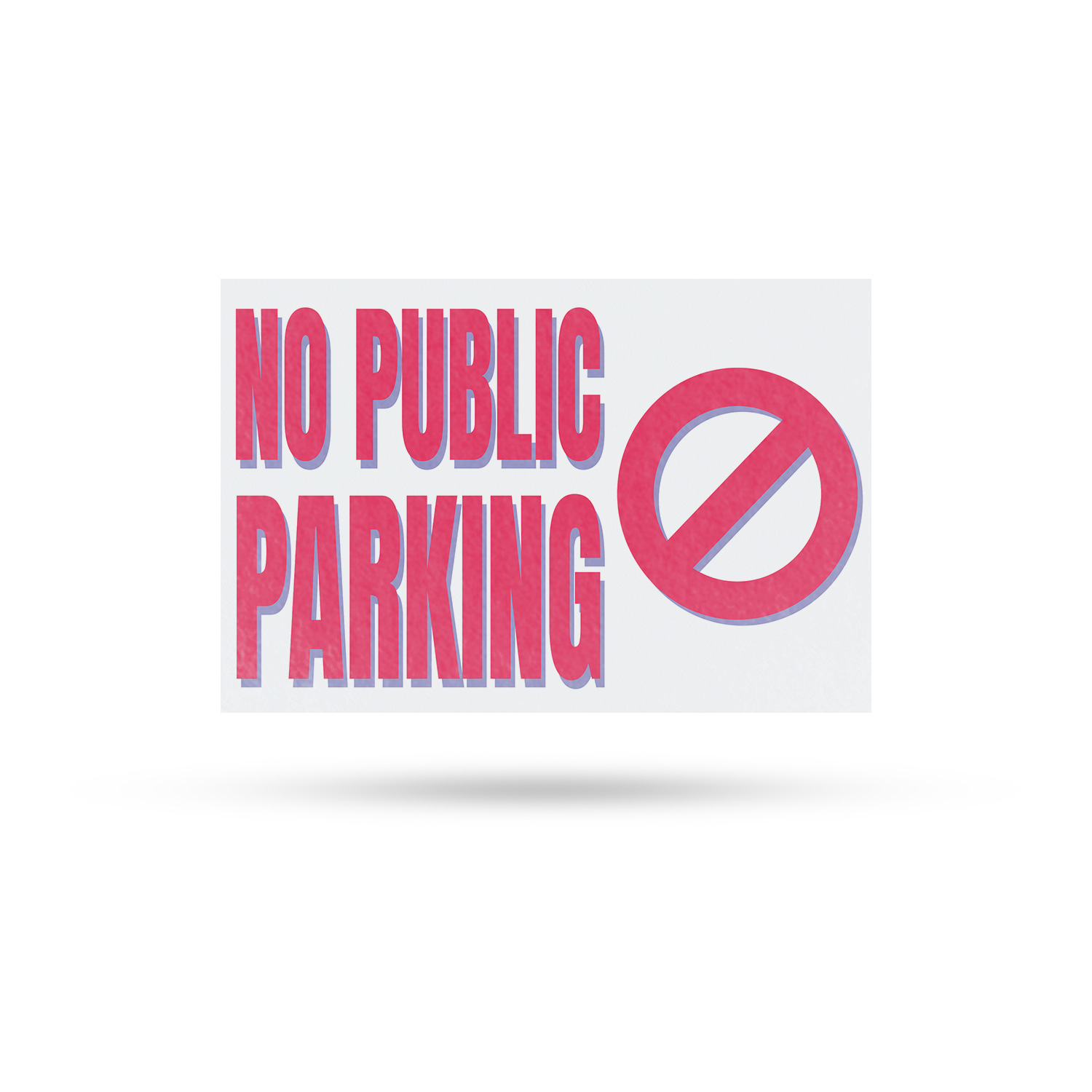 No Public Parking Vinyl Decal Property Management Clear Restrictions