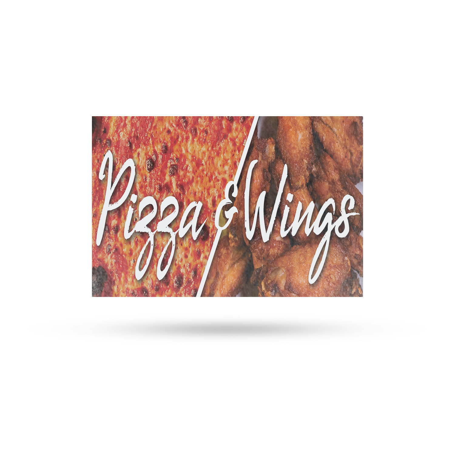 Pizza and Wings Vinyl Decal Restaurant Promotions Freshly Made Party Favorites