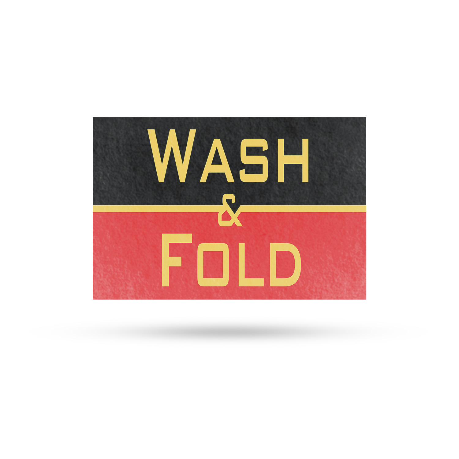 Wash and Fold Vinyl Decal Laundry Services Reliable Solutions Clear Display