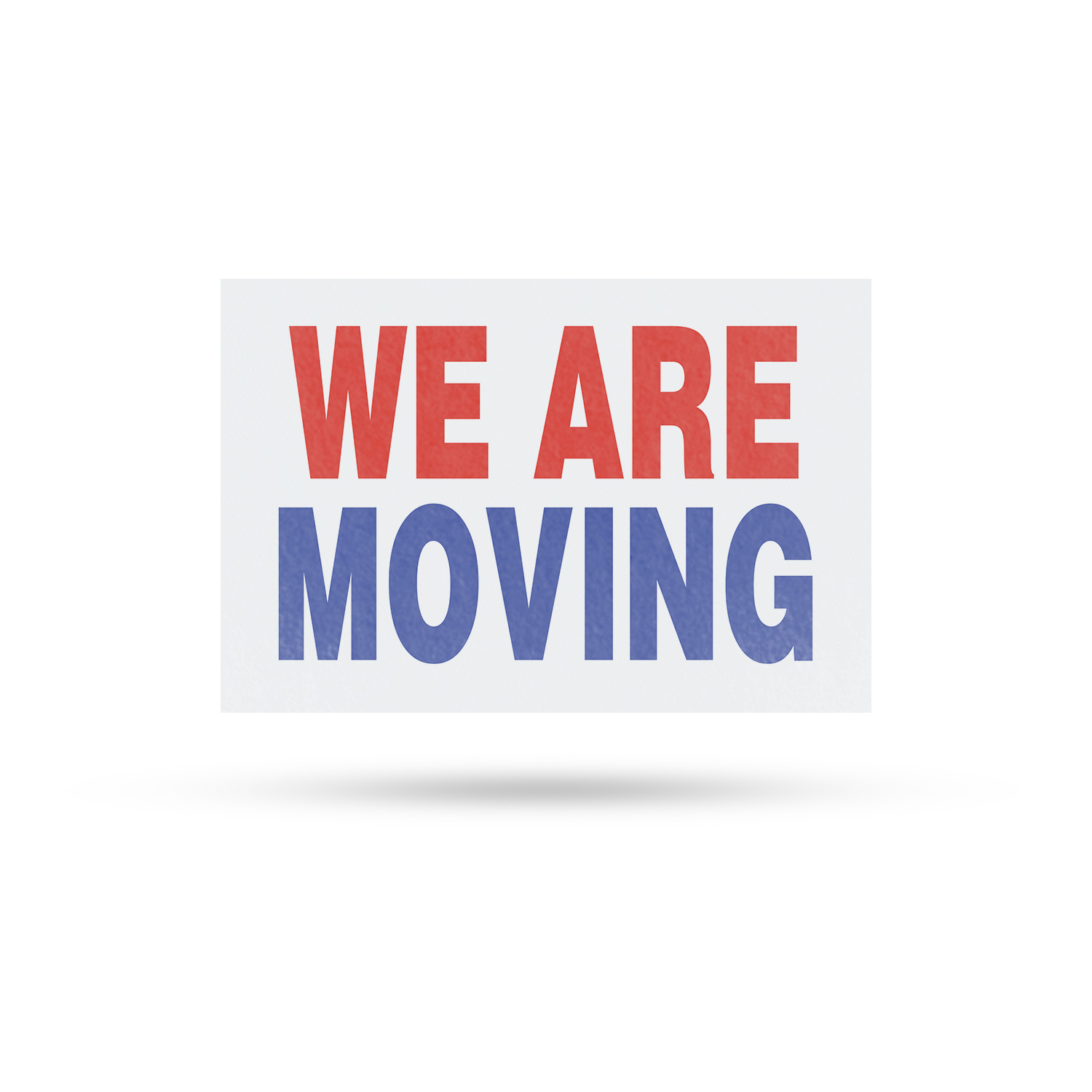 We Are Moving Vinyl Decal Business Transition Clear Messaging Professional