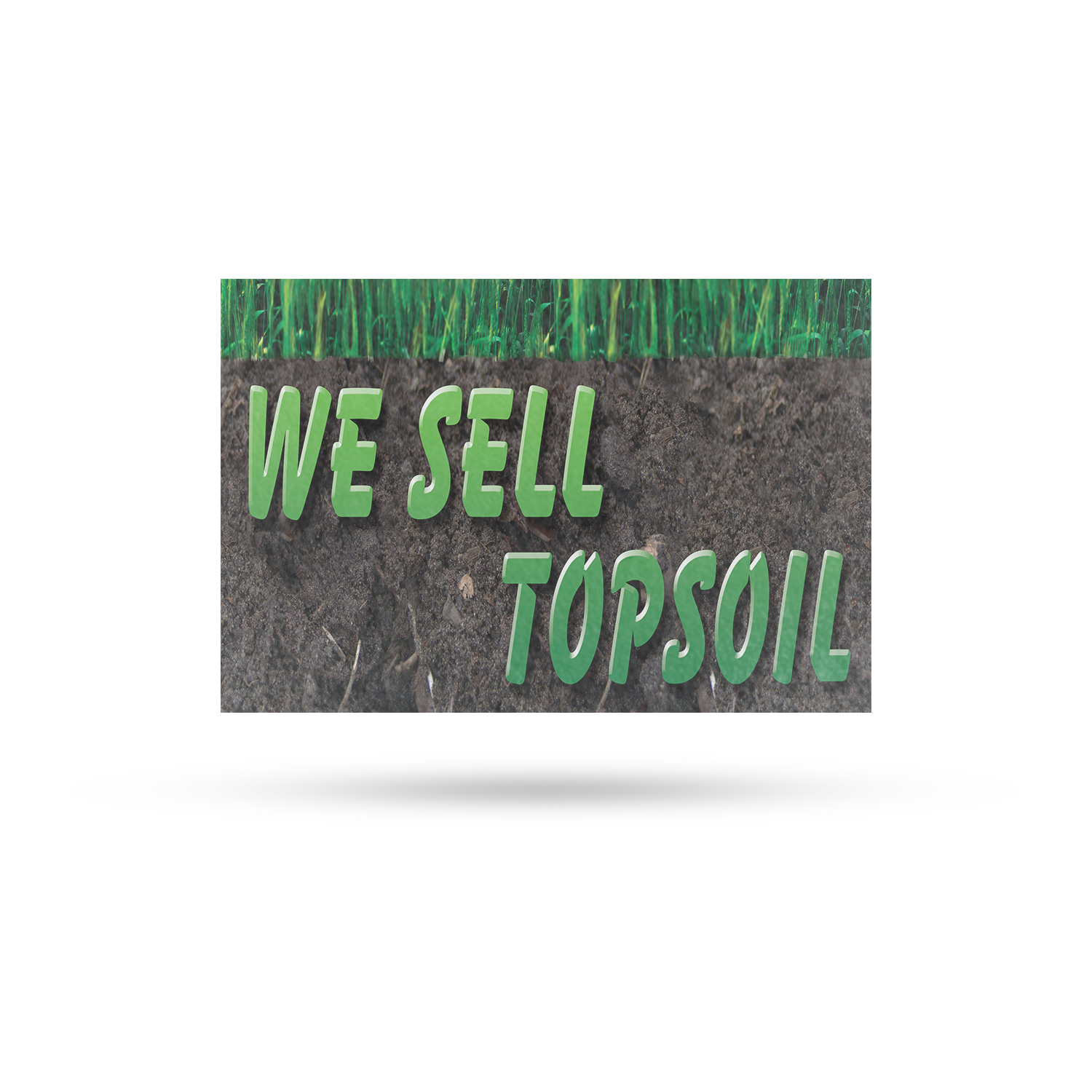 We Sell Topsoil Vinyl Decal Garden Supplies Home Improvement Clear Messaging
