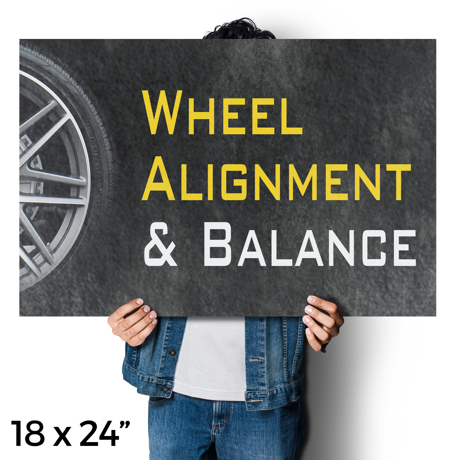 Wheel Alignment & Balancing Vinyl Decal Professional Auto Services Affordable - Picture 16 of 99