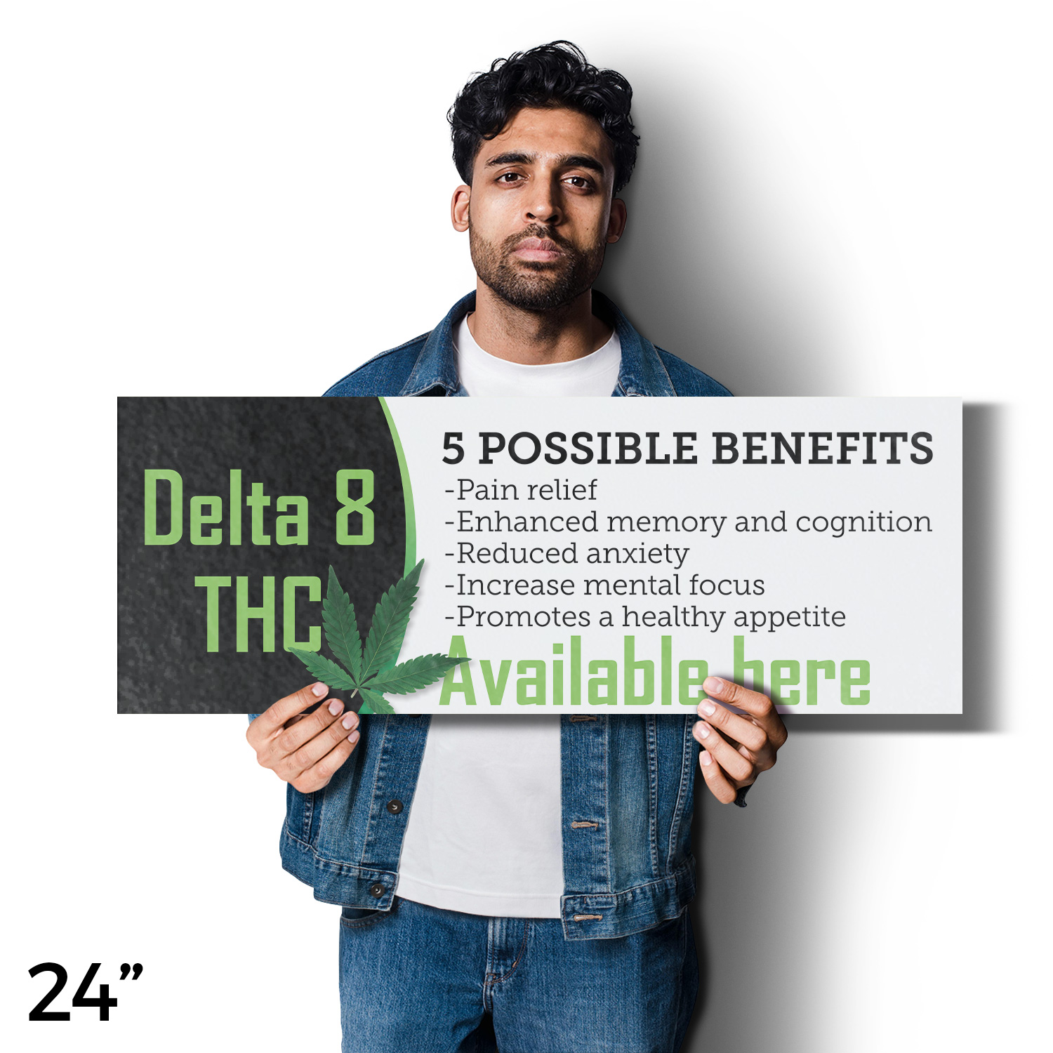 Delta 8 THC Available Here Vinyl Decal Herbal Wellness CBD Shops Customer - Picture 46 of 99