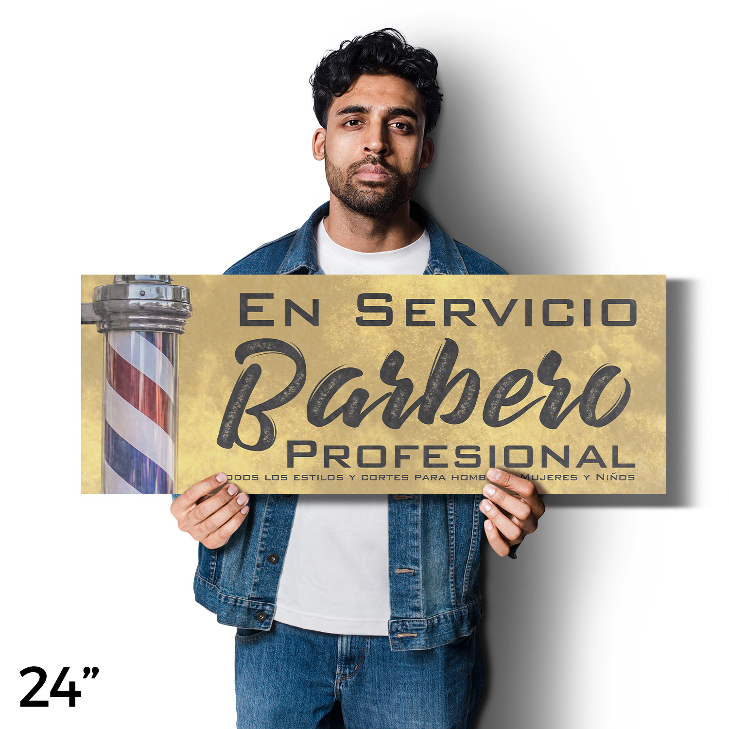 En Servicio Barbero Calcomanía Vinilo Profesional Barbero Español Barbero Letrero Acicalamiento - Imagen 46 de 99
