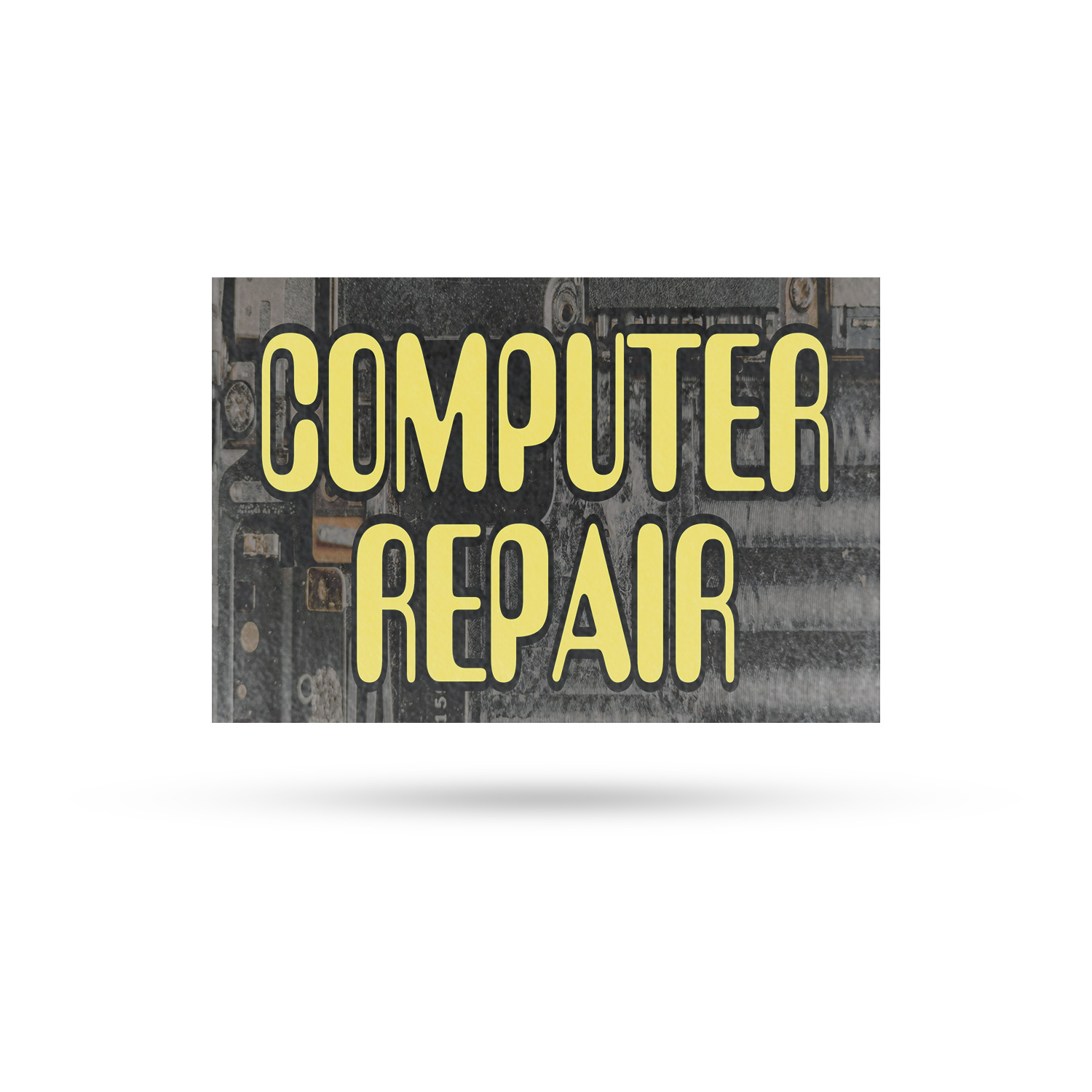 Computer Repair Vinyl Decal PC and Laptop Fixes Virus Removal Technical