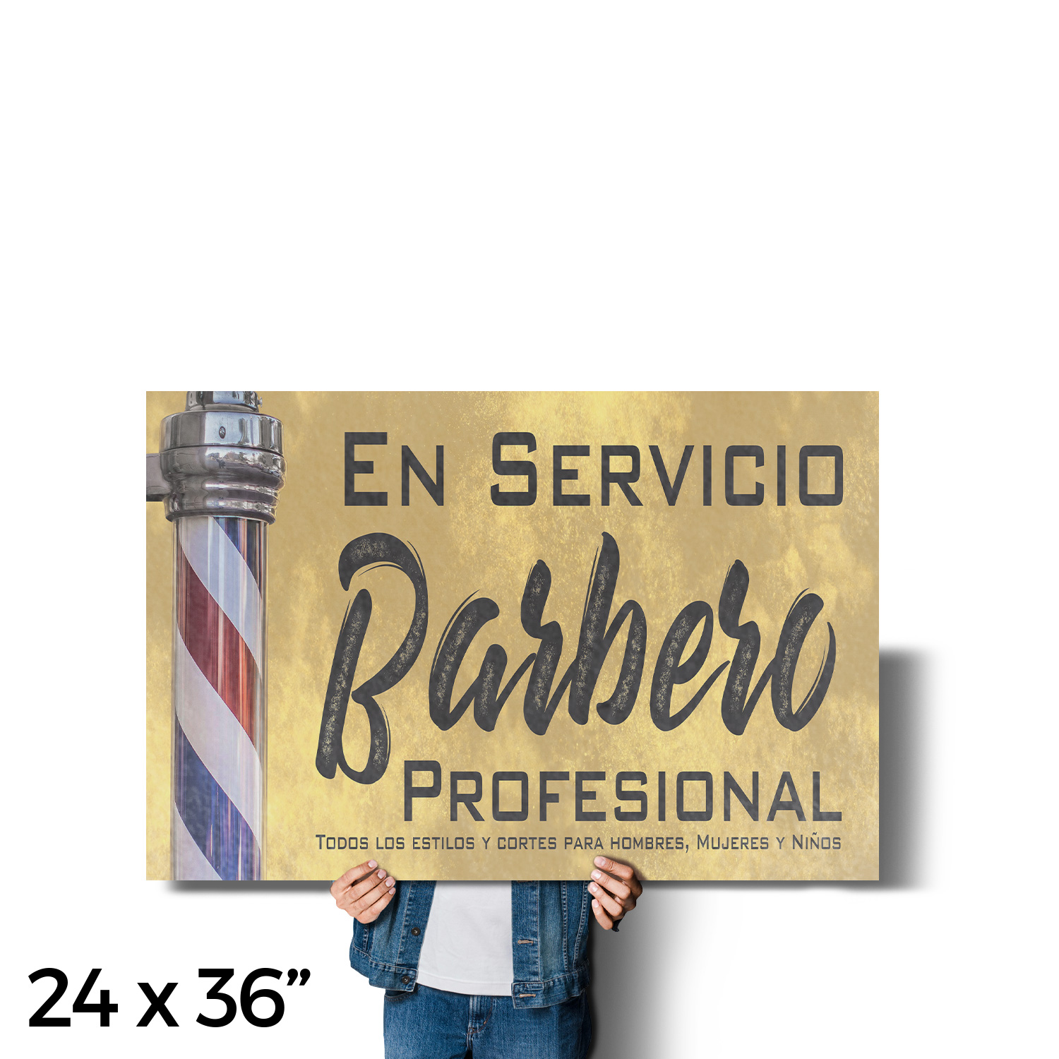 En Servicio Barbero Calcomanía Vinilo Profesional Barbero Español Barbero Letrero Acicalamiento - Imagen 40 de 99