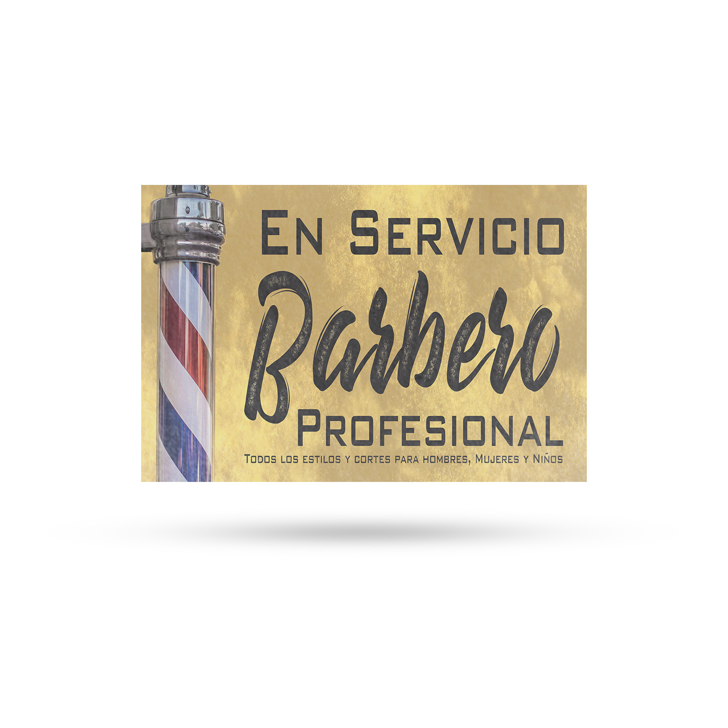 En Servicio Barbero Calcomanía Vinilo Profesional Barbero Español Barbero Letrero Acicalamiento - Imagen 49 de 99