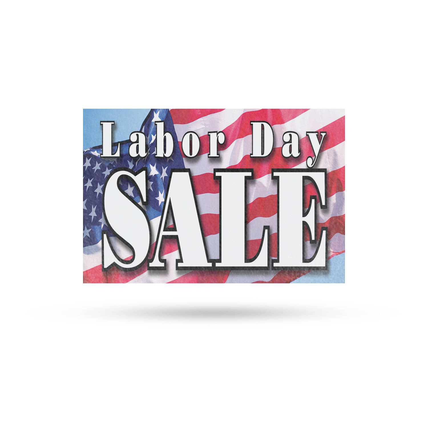 Labor Day Sale Vinyl Decal Seasonal Promotions Retail Discounts Event