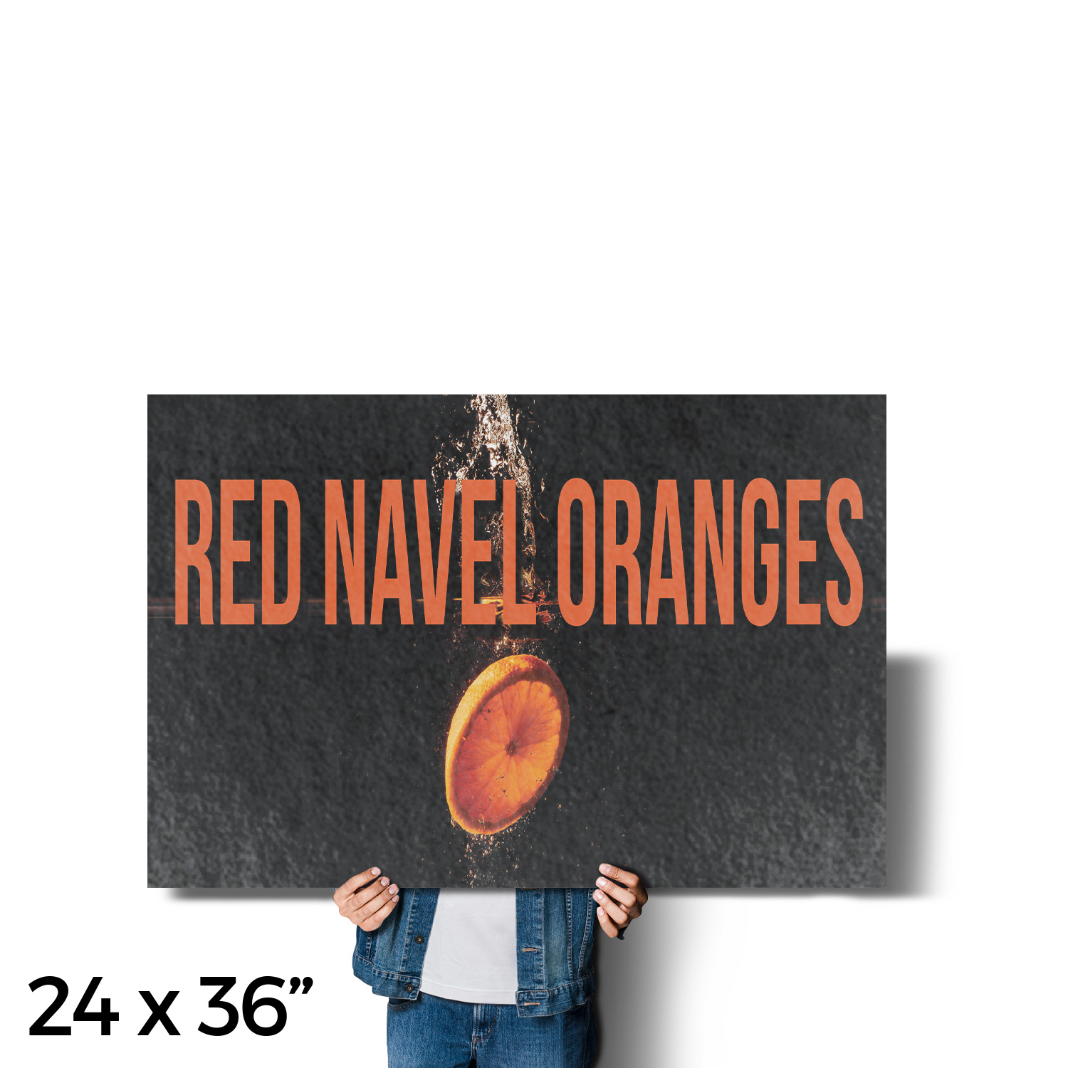 Red Navel Oranges Vinyl Decal Fresh Citrus Fruits Local Produce Seasonal - Picture 40 of 99