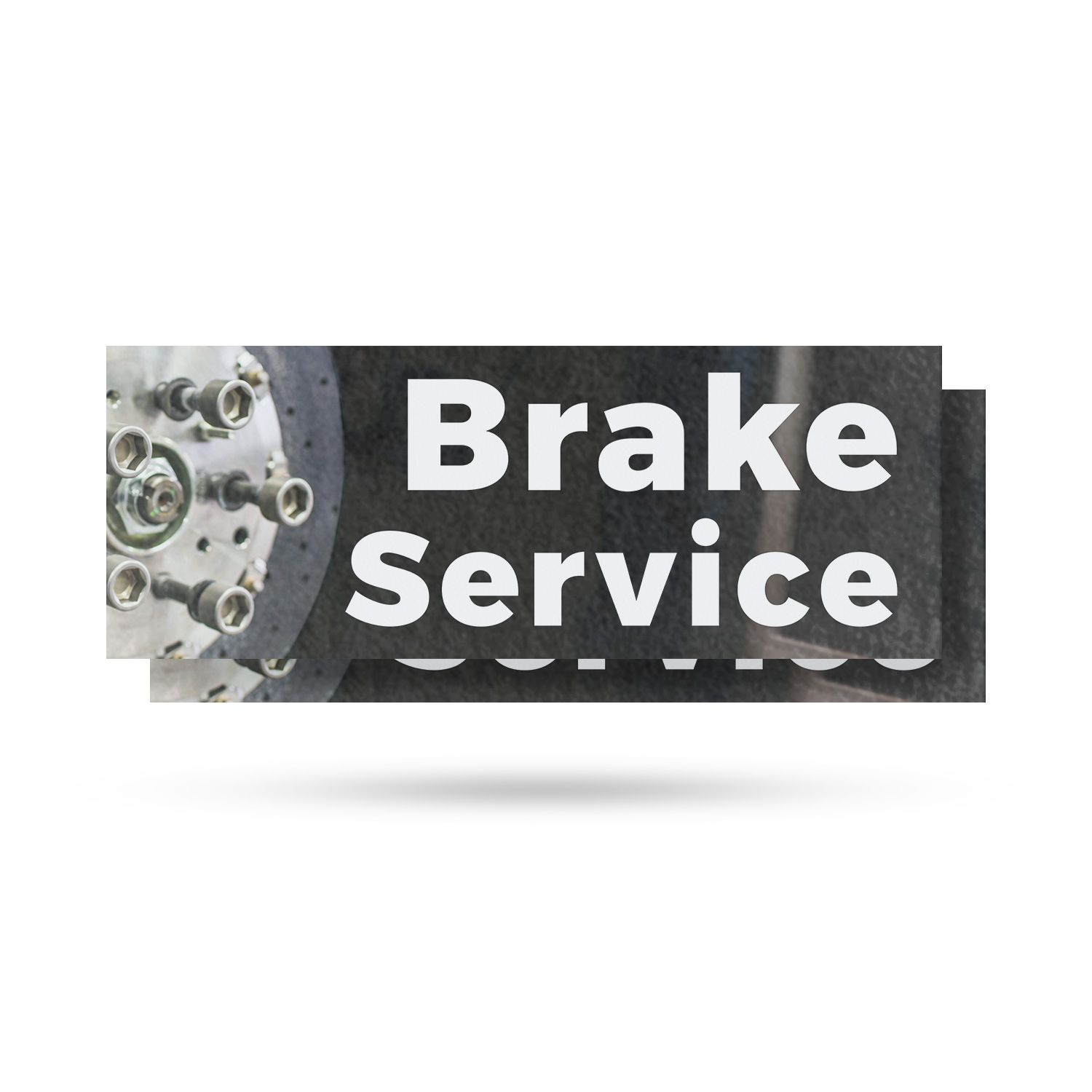 Brake Service Vinyl Decal Auto Repairs Safety Inspections Expert Mechanics
