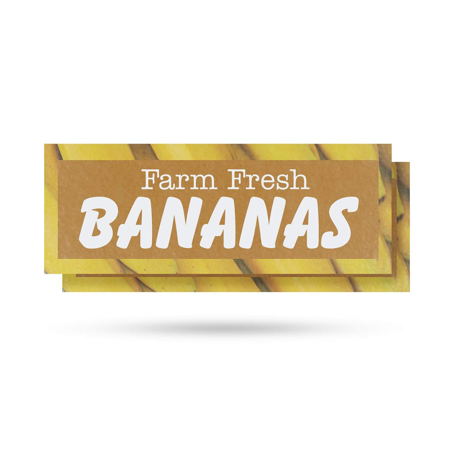 Farm Fresh Bananas Vinyl Decal Freshly Harvested Local Sales Grocery