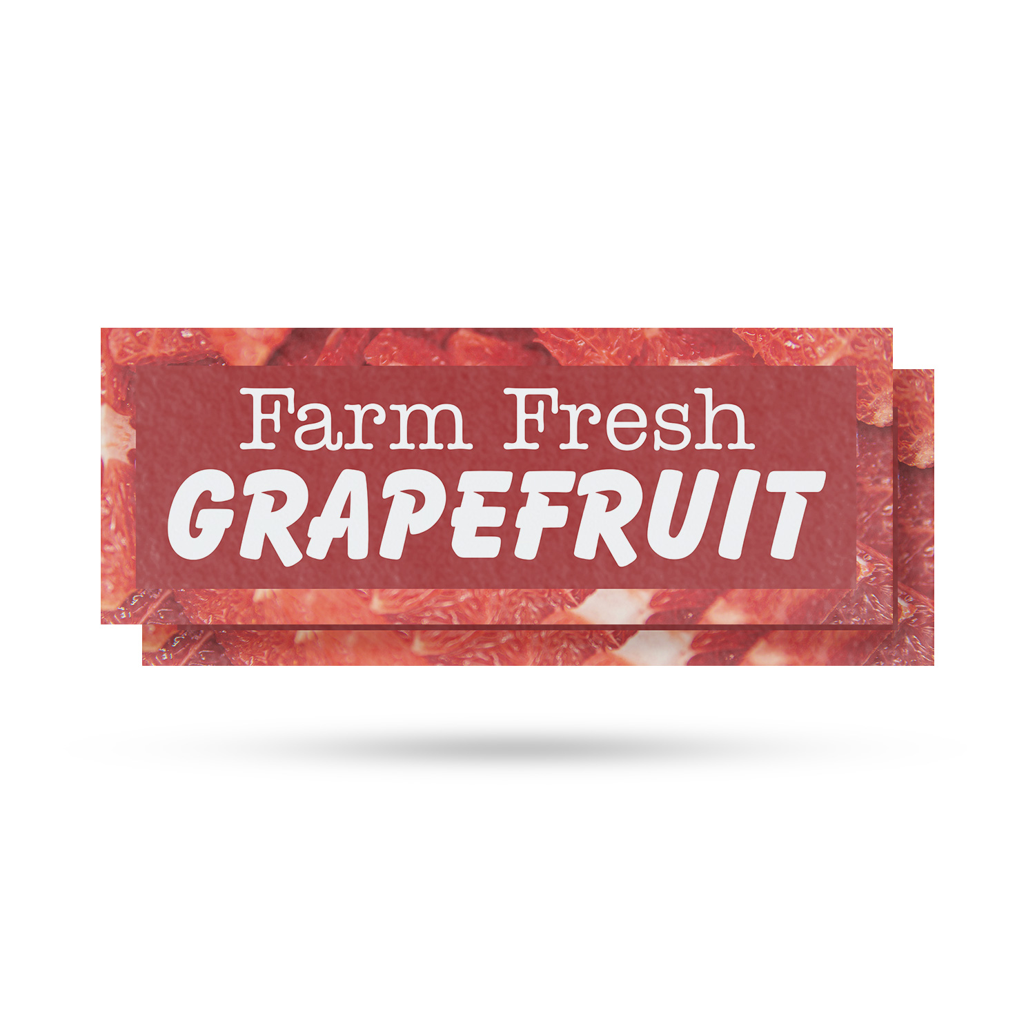 Farm Fresh Grapefruit Vinyl Decal Fresh Citrus Healthy Choices Locally Grown
