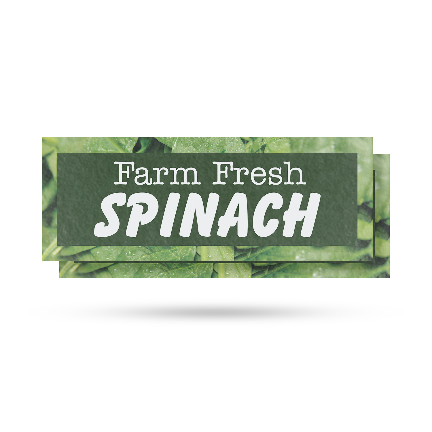 Farm Fresh Spinach Vinyl Decal Healthy Greens Local Harvest Nutritious Produce