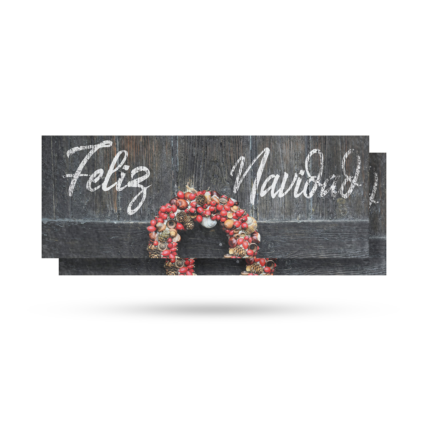 Feliz Navidad Vinyl Decal Spanish Holiday Sign Festive Decor Seasonal