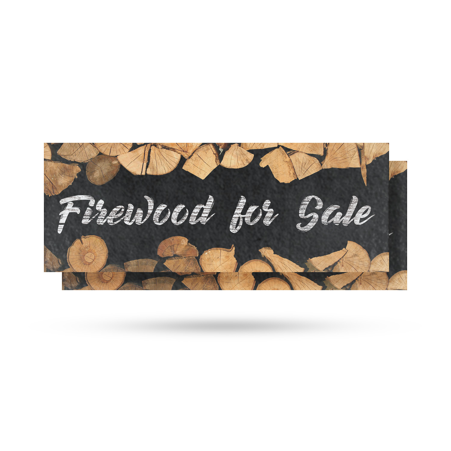 Firewood For Sale Vinyl Decal Affordable Pricing Freshly Cut Outdoor Display