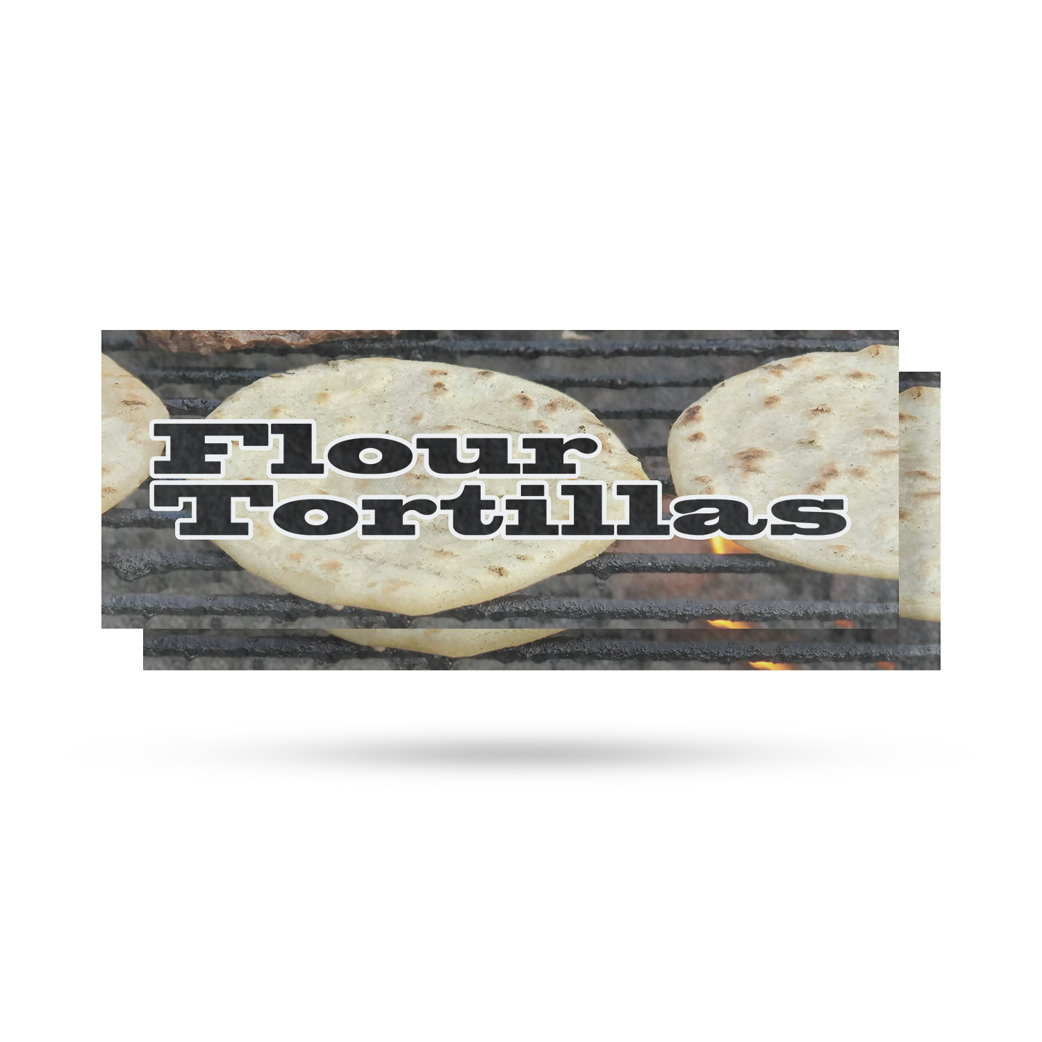 Flour Tortillas Vinyl Decal Freshly Made Authentic Mexican Food Grocery
