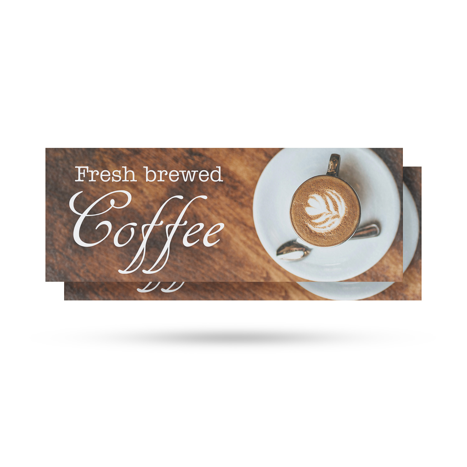 Fresh Brewed Coffee Vinyl Decal Cafes Morning Specials Bold and Rich Flavor