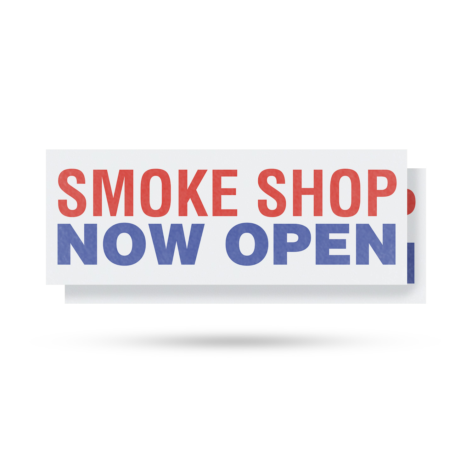 Smoke Shop Now Open Vinyl Decal Grand Opening Herbal Products Clear Messaging