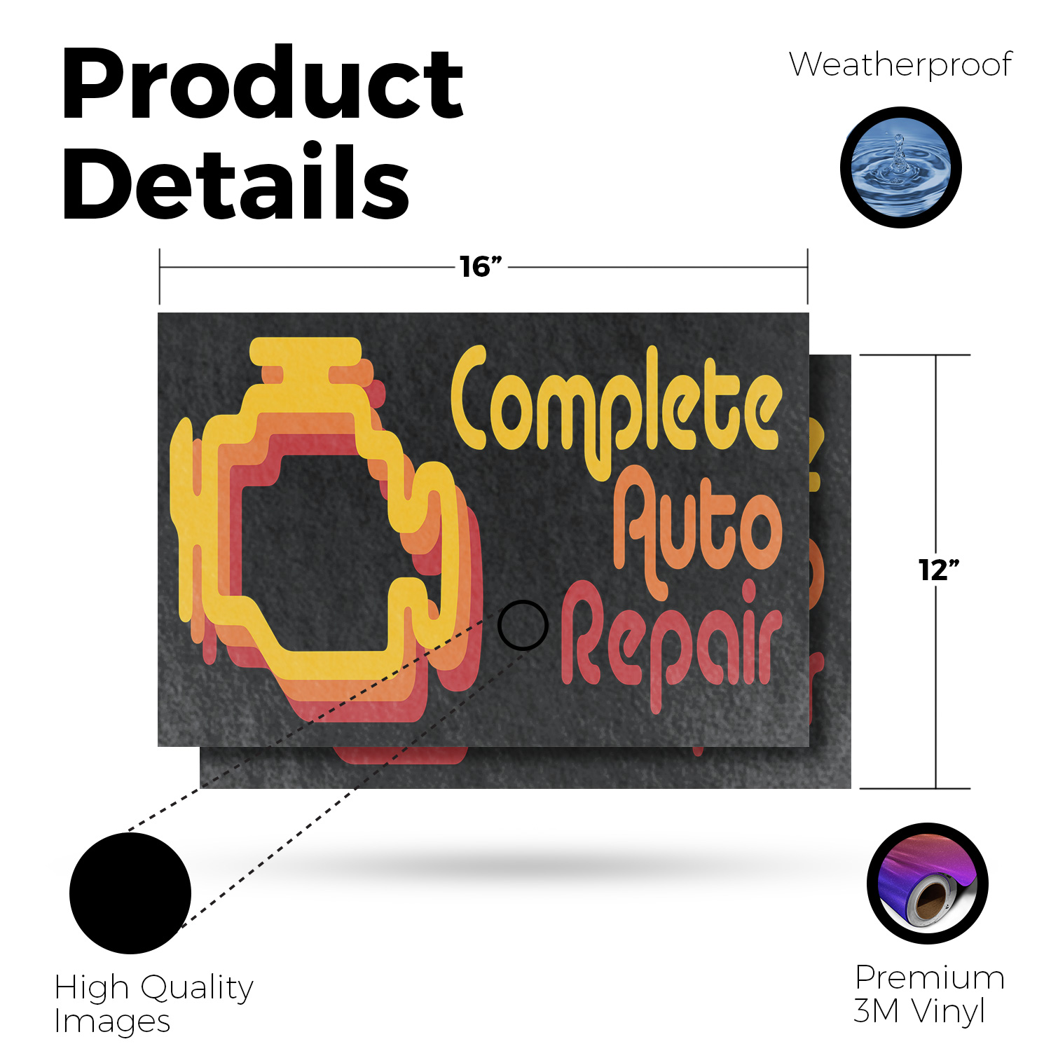 Calcomanía de vinilo completa para reparación de automóviles experto en diagnóstico de mantenimiento de vehículos - Imagen 20 de 99