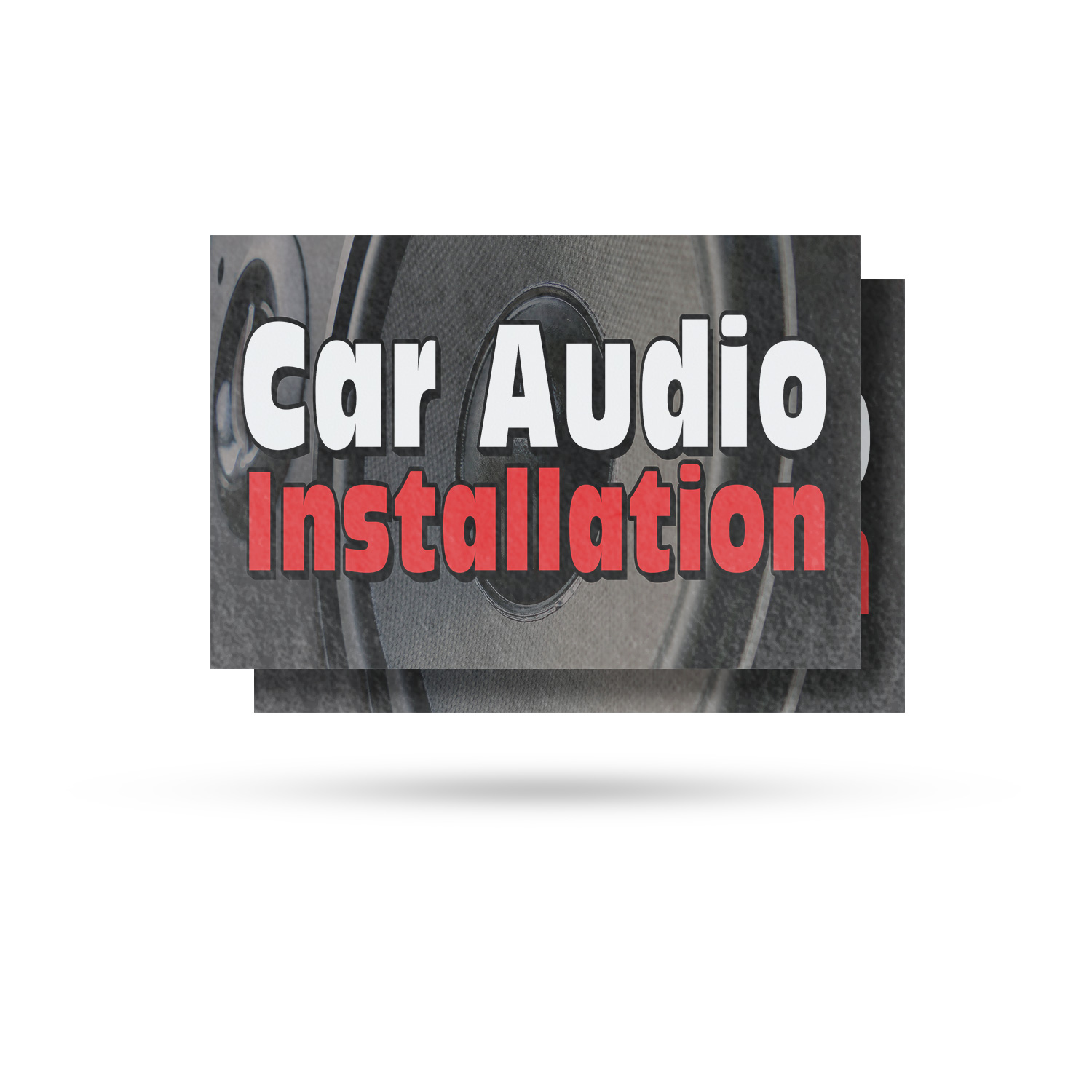 Car Audio Installation Vinyl Decal Professional Sound Systems Auto Services