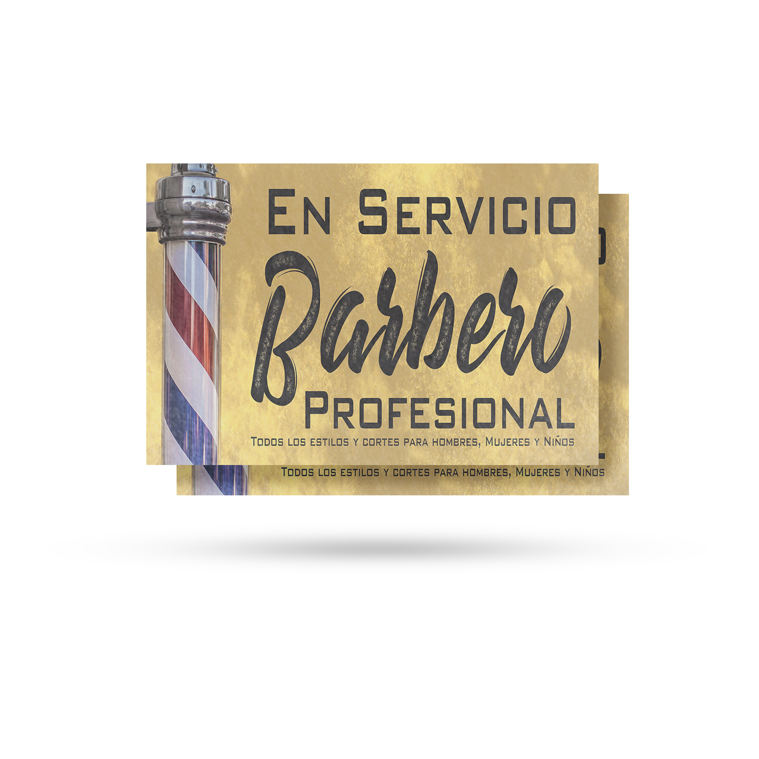 En Servicio Barbero Calcomanía Vinilo Profesional Barbero Español Barbero Letrero Acicalamiento - Imagen 19 de 99