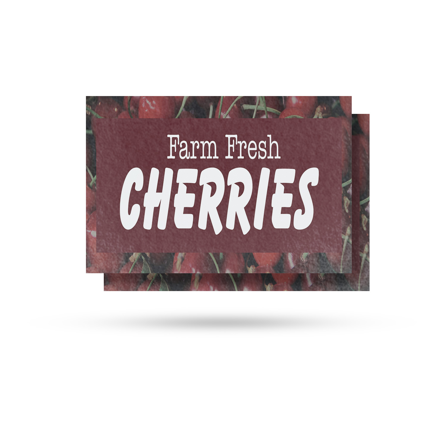 Farm Fresh Cherries Vinyl Decal Sweet Fruits Orchard Fresh Seasonal Produce