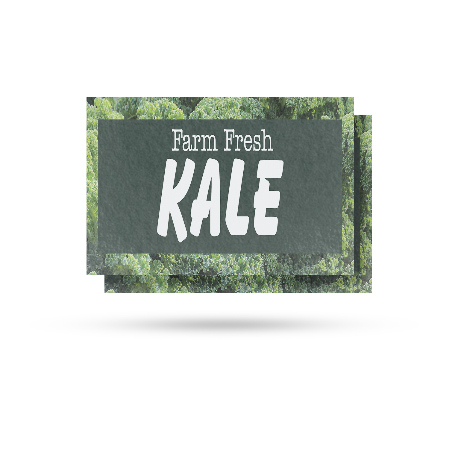 Farm Fresh Kale Vinyl Decal Healthy Greens Locally Grown Fresh Produce