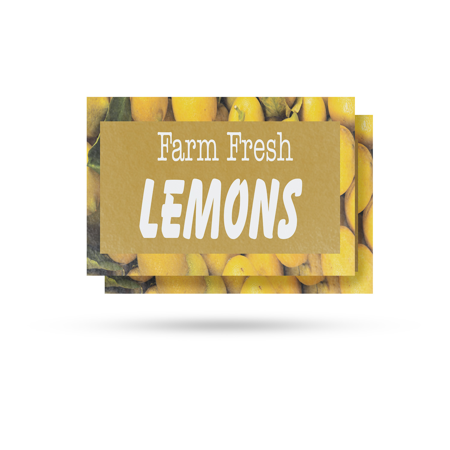 Farm Fresh Lemons Vinyl Decal Fresh Citrus Local Grocers Healthy Living
