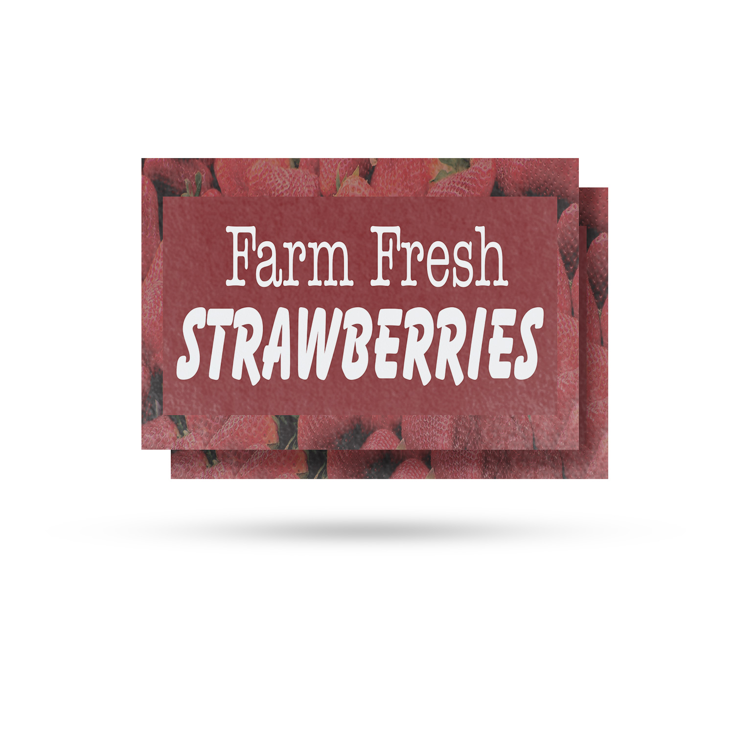 Farm Fresh Strawberries Vinyl Decal Sweet and Juicy Freshly Picked Farmer�s