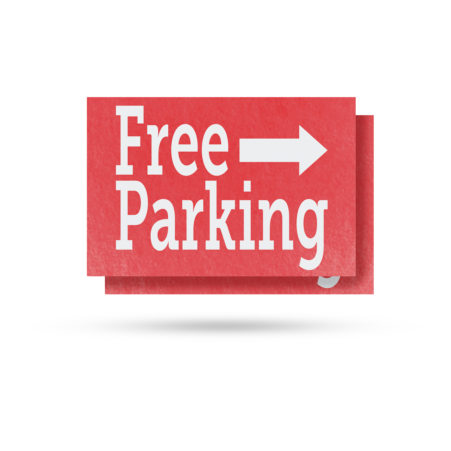 Free Parking Right Vinyl Decal Event Promotions Clear Directions Outdoor