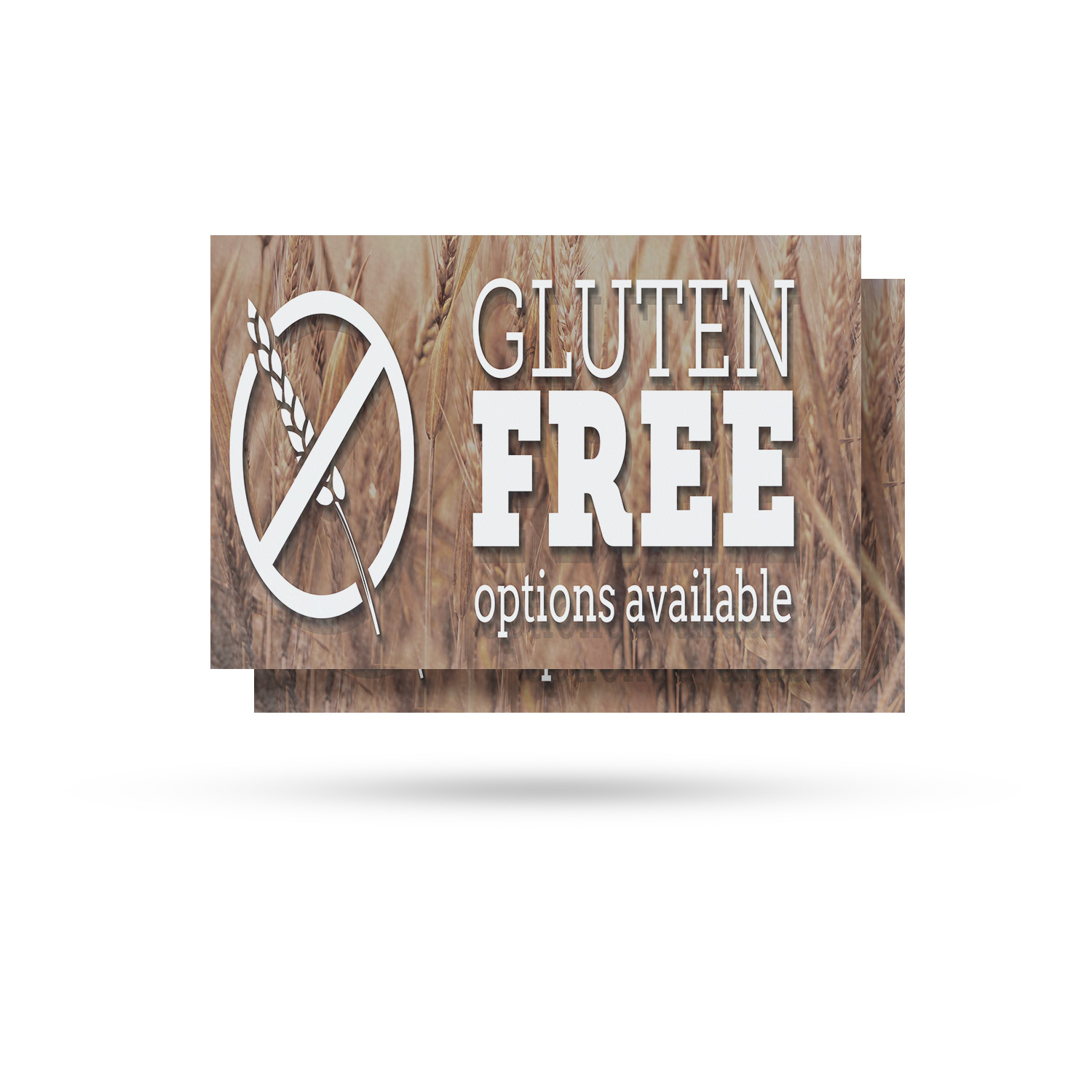 Gluten Free Options Available Vinyl Decal Restaurant Specials Healthy