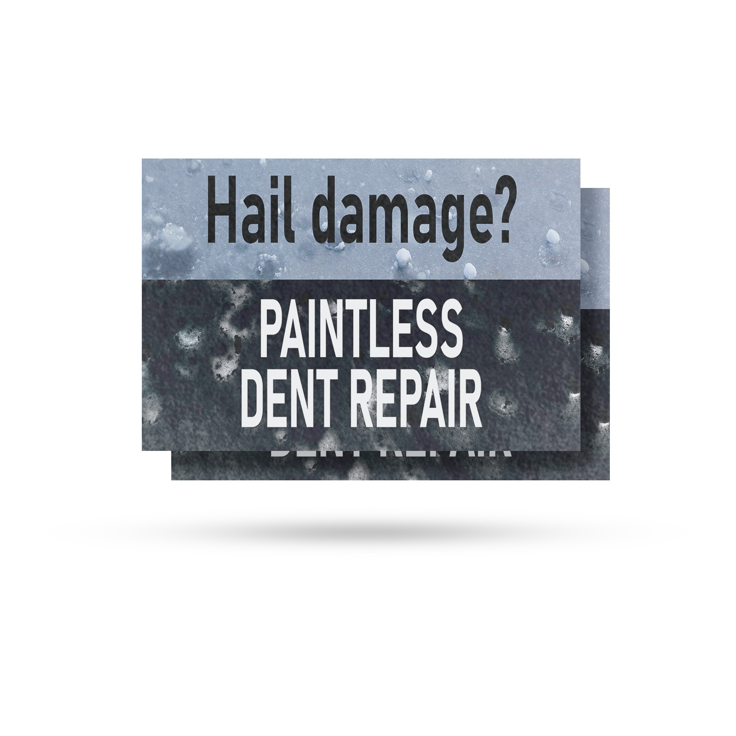 Hail Damage Paintless Dent Repair Vinyl Decal Auto Repairs Expert Mechanics