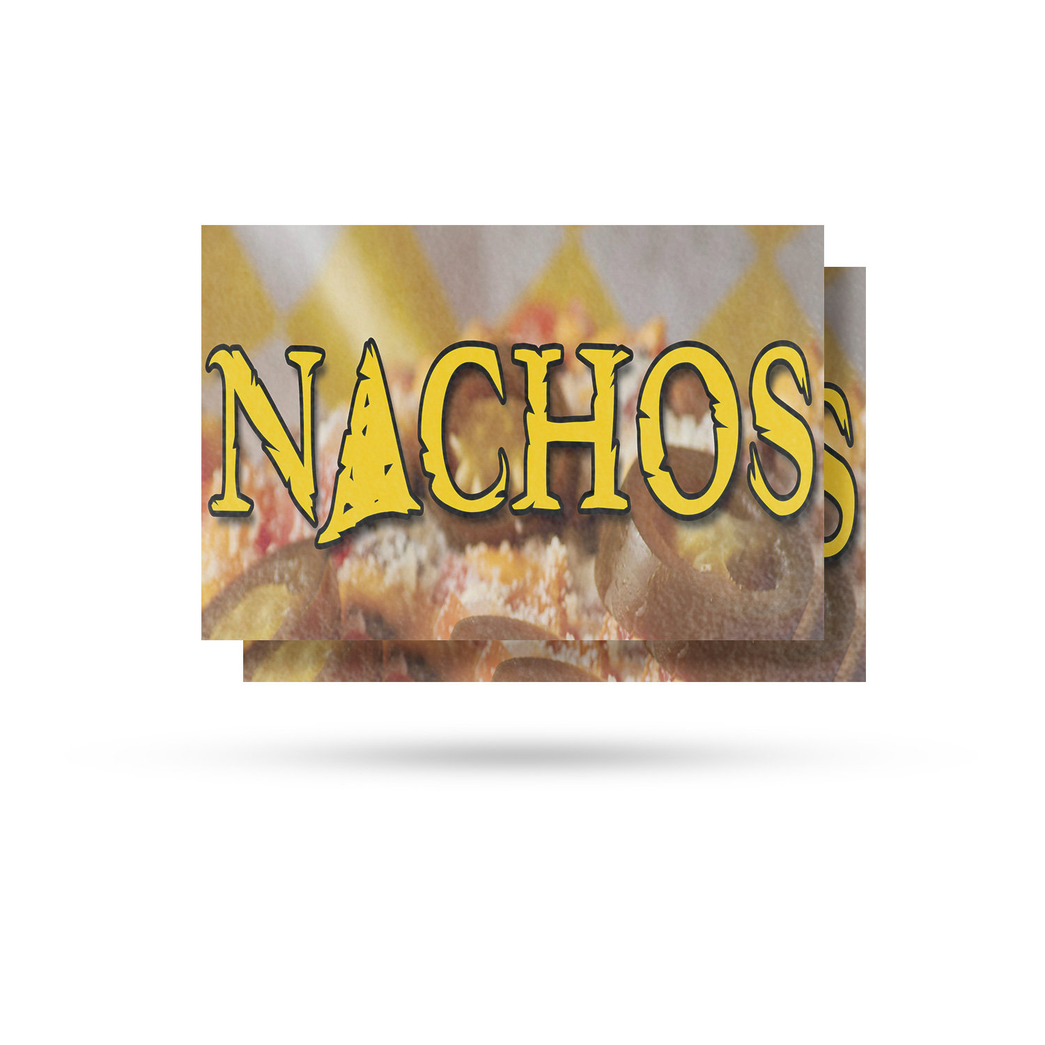 Nachos Vinyl Decal Freshly Made Snacks Mexican Cuisine Food Truck Promotions