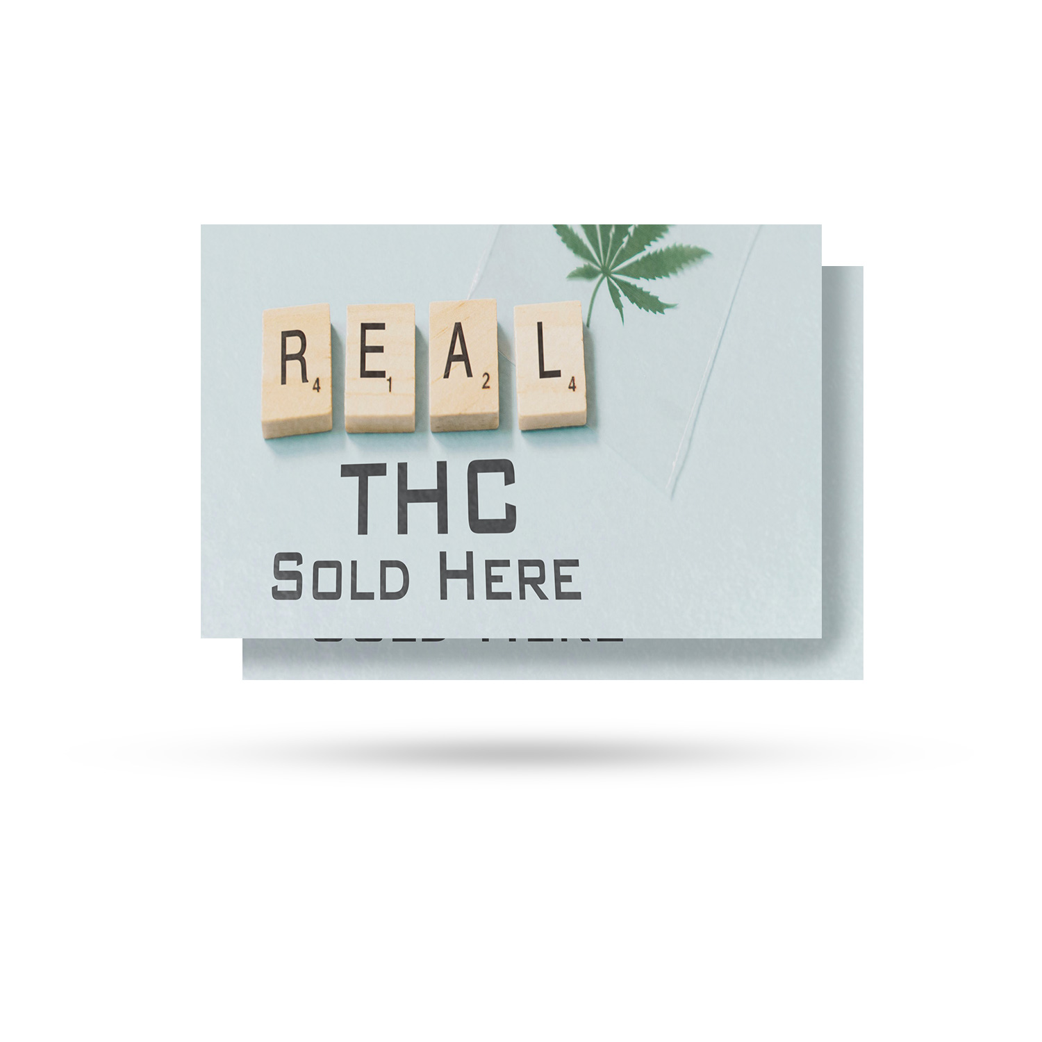 Real THC Vinyl Decal Alternative Wellness Herbal Products Reliable Shops