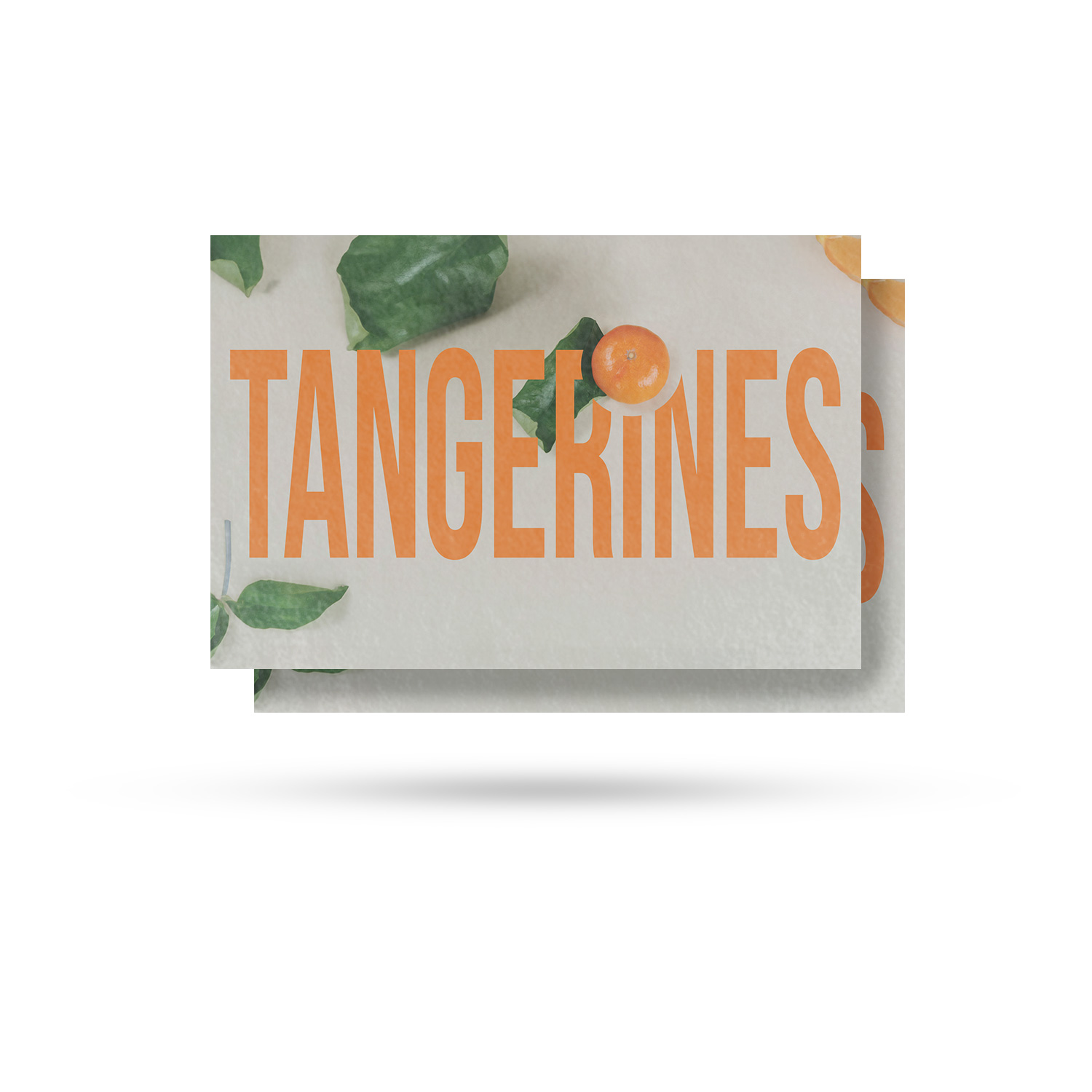 Tangerines Vinyl Decal Fresh Citrus Farmer�s Market Healthy Snacks