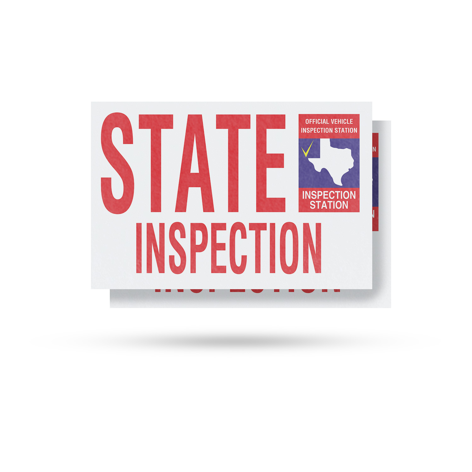 Calcomanía de vinilo para inspección estatal de Texas servicios automáticos cheques confiables asequible - Imagen 19 de 99