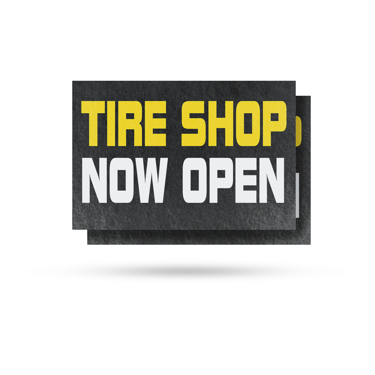 Tire Shop Now Open Vinyl Decal Grand Opening Reliable Services Clear Messaging