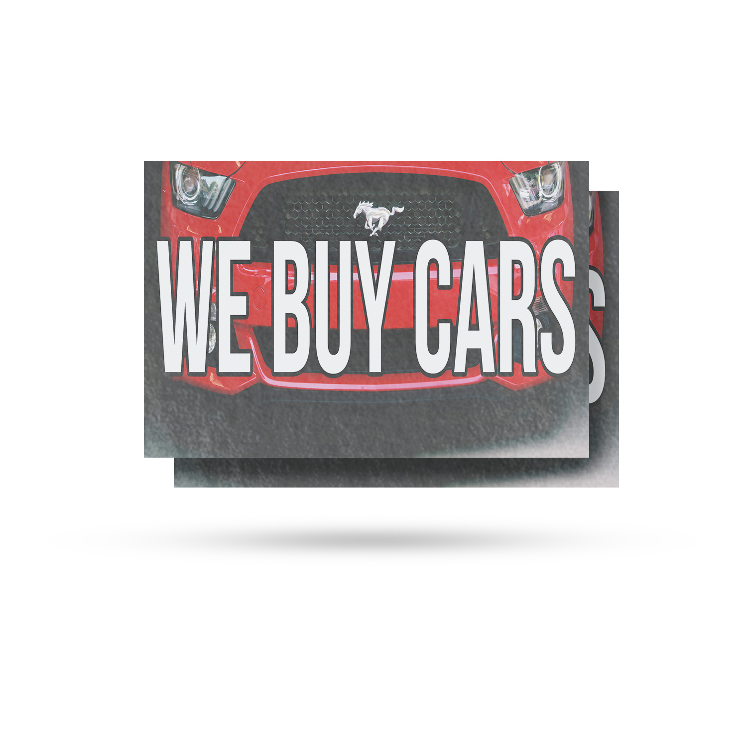 We Buy Cars Vinyl Decal Auto Sales Promotions Reliable Dealers Clear Messaging